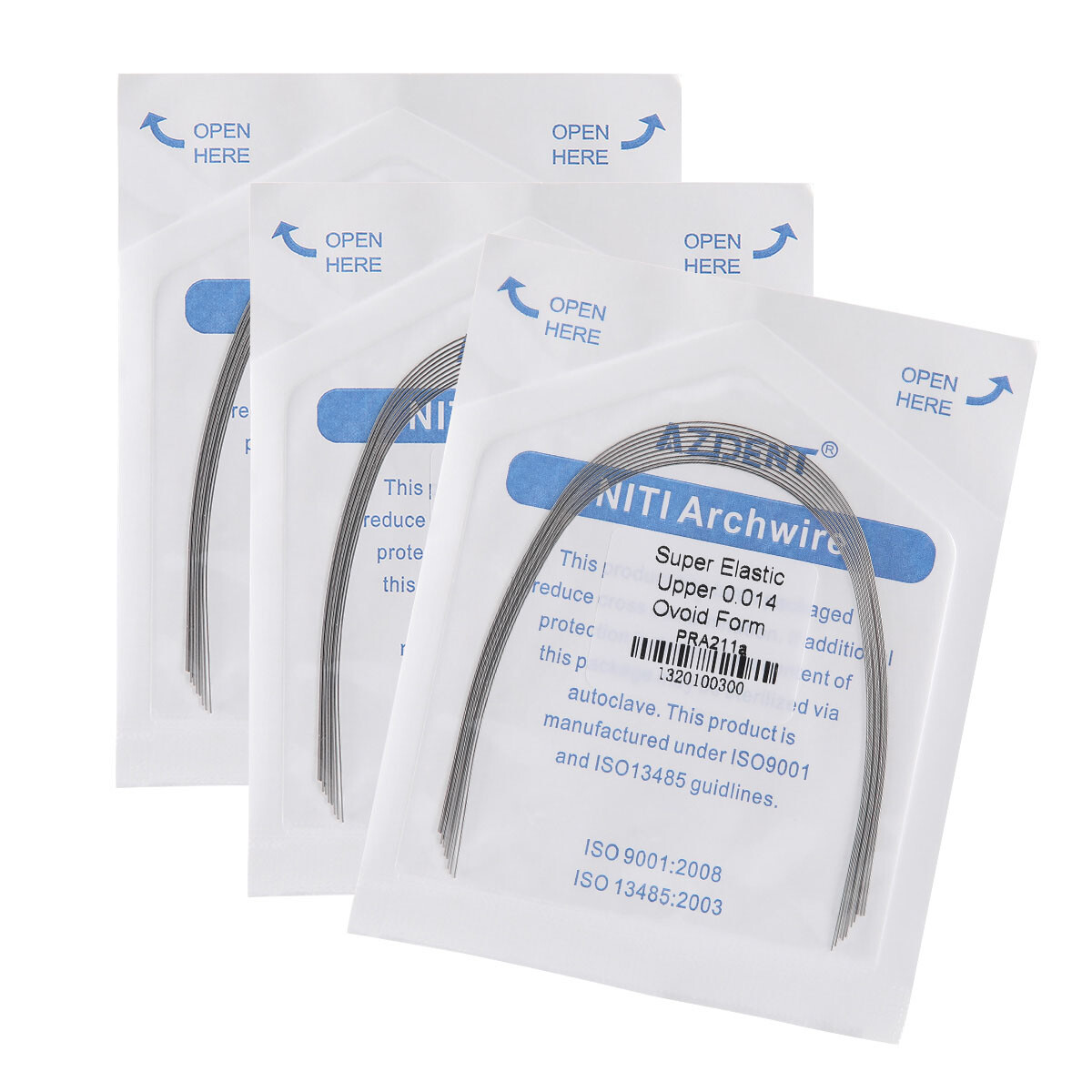 5Packs Dental Orthodontic Arch Wire Super Elastic Niti ROUND 016Lower AZDENT