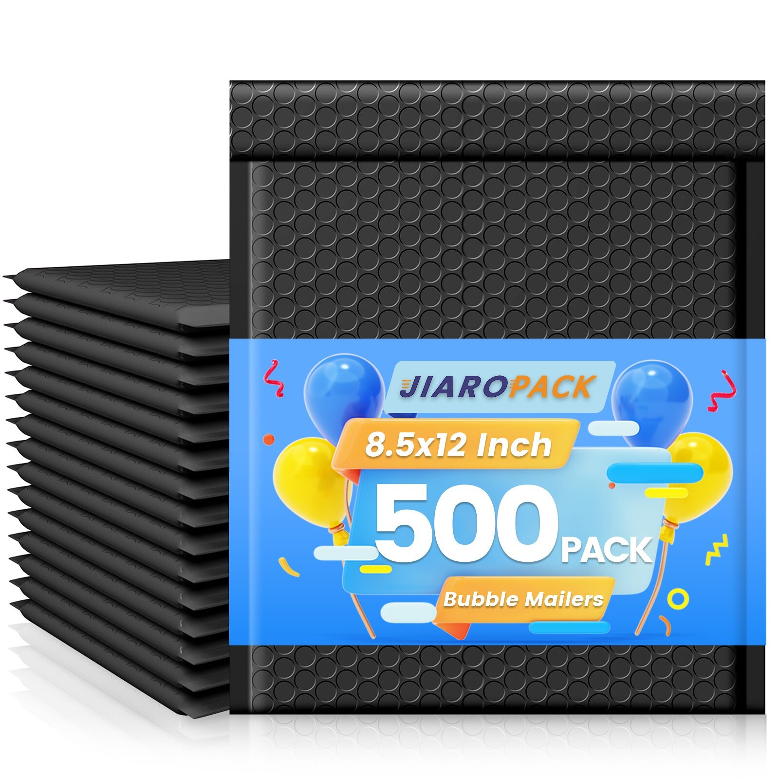 500x Black Bubble Mailers 8.5×12 Padded Envelope 8.5×11 Poly Padded Mailers Bulk