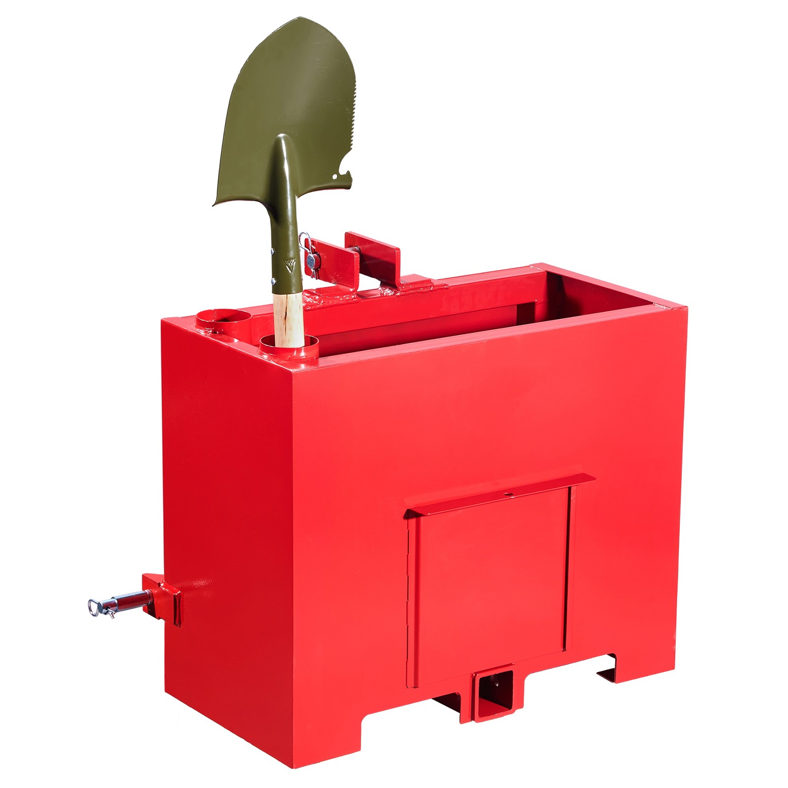 Ballast Box 3 Point Category 1 Tractor Quick Tach Hitch Counterweight Red