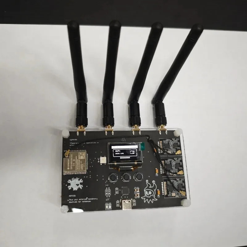 ESP32 Wireless Security Tester Kit, 3 NRF24L01 BLE Bluetooth Analyzer, With OLED