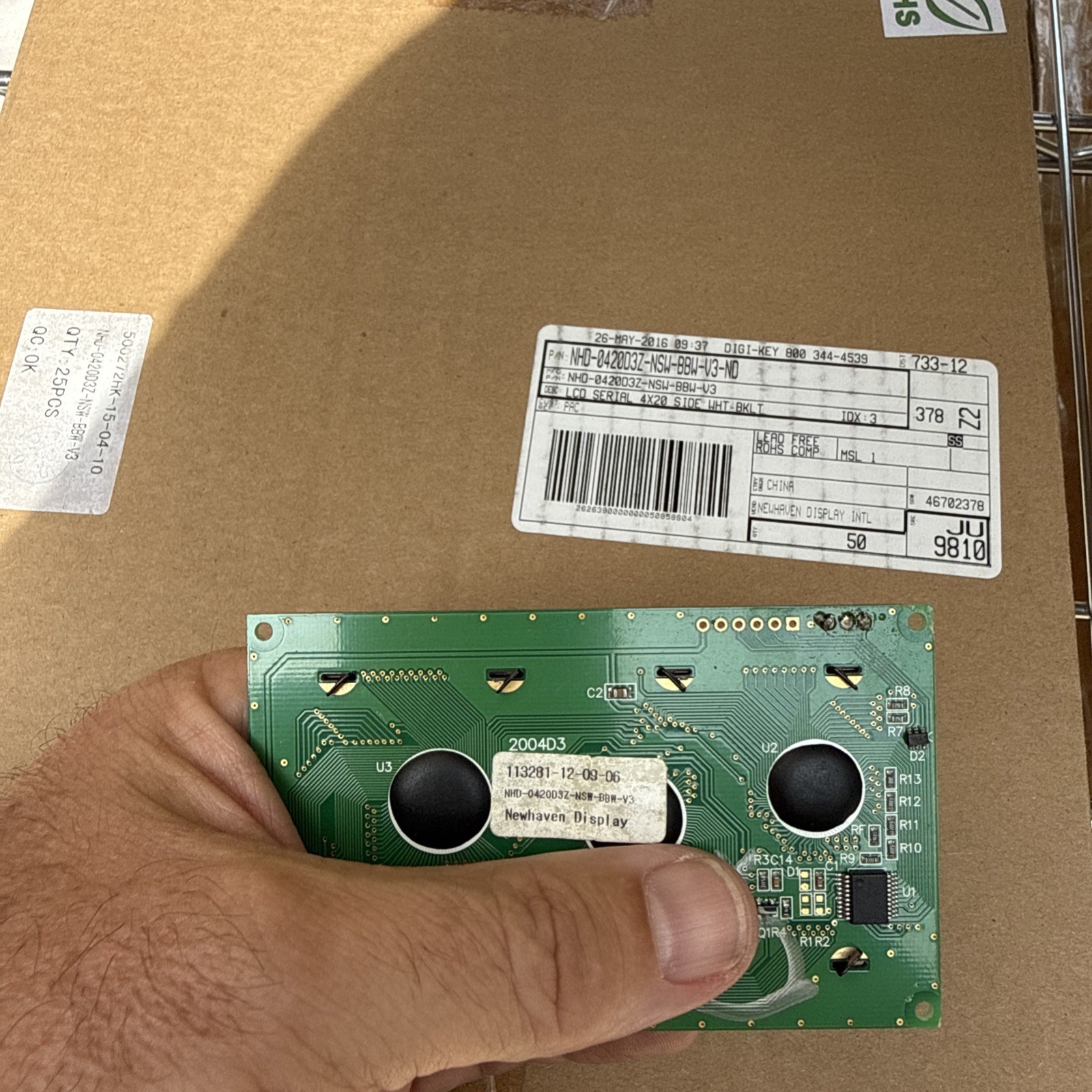 nhd-0420d3z-nsw-bbq v3 4×20 lcd serial display new haven