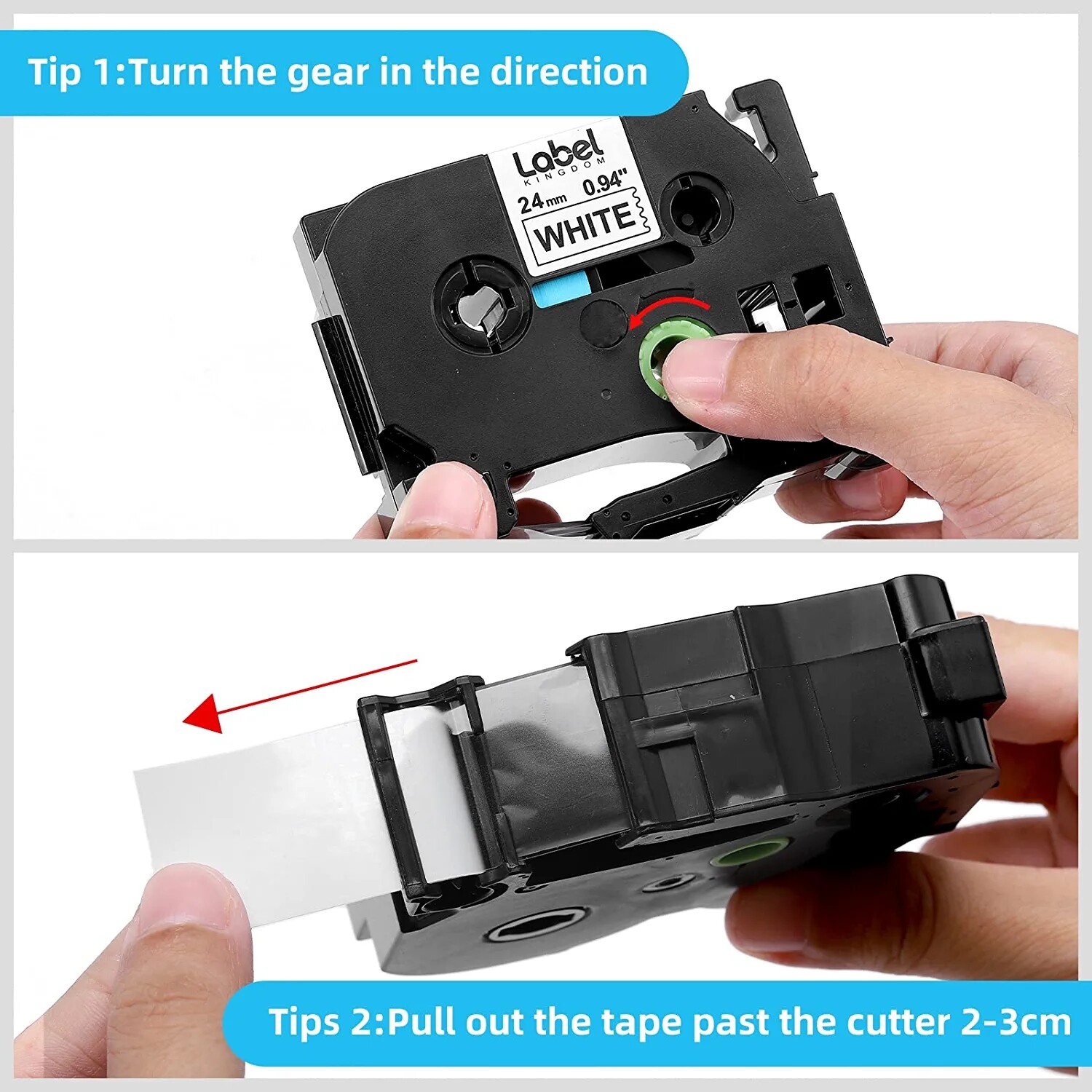 5PK 24mm Tz 251 TZe251 Black on White Label Tape For Brother P-touch PT2730