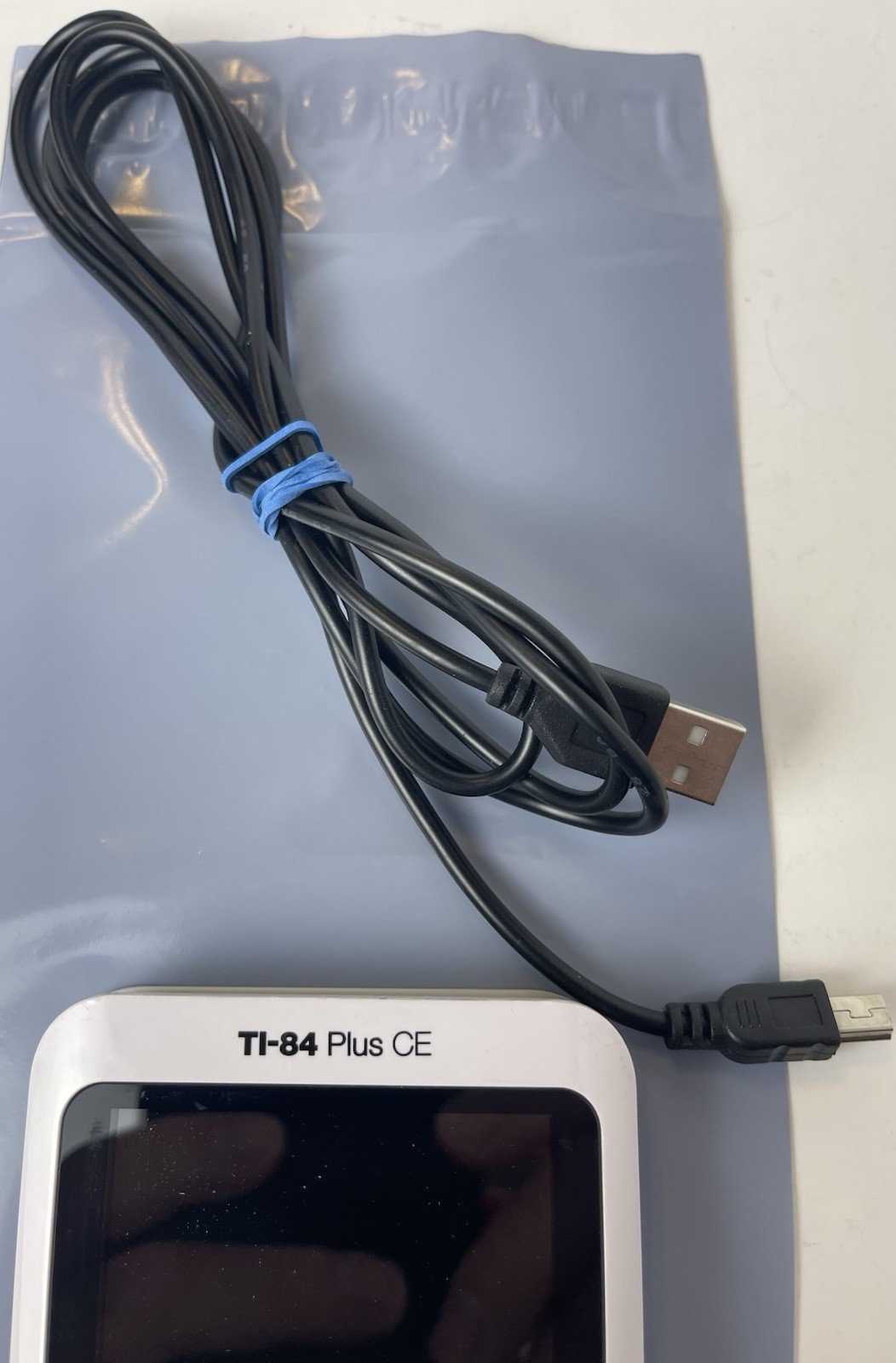 Texas Instruments TI 84 Plus CE Graphing Calculator With Charging Cable Working