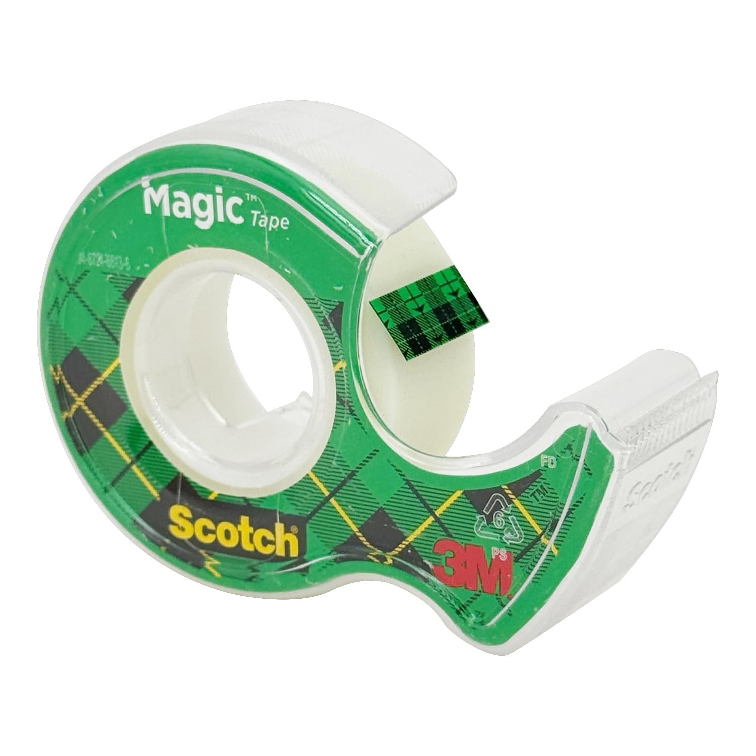Scotch Magic Tape With Dispensers Transparent 0.75in X 350in Rolls – Lot of 12