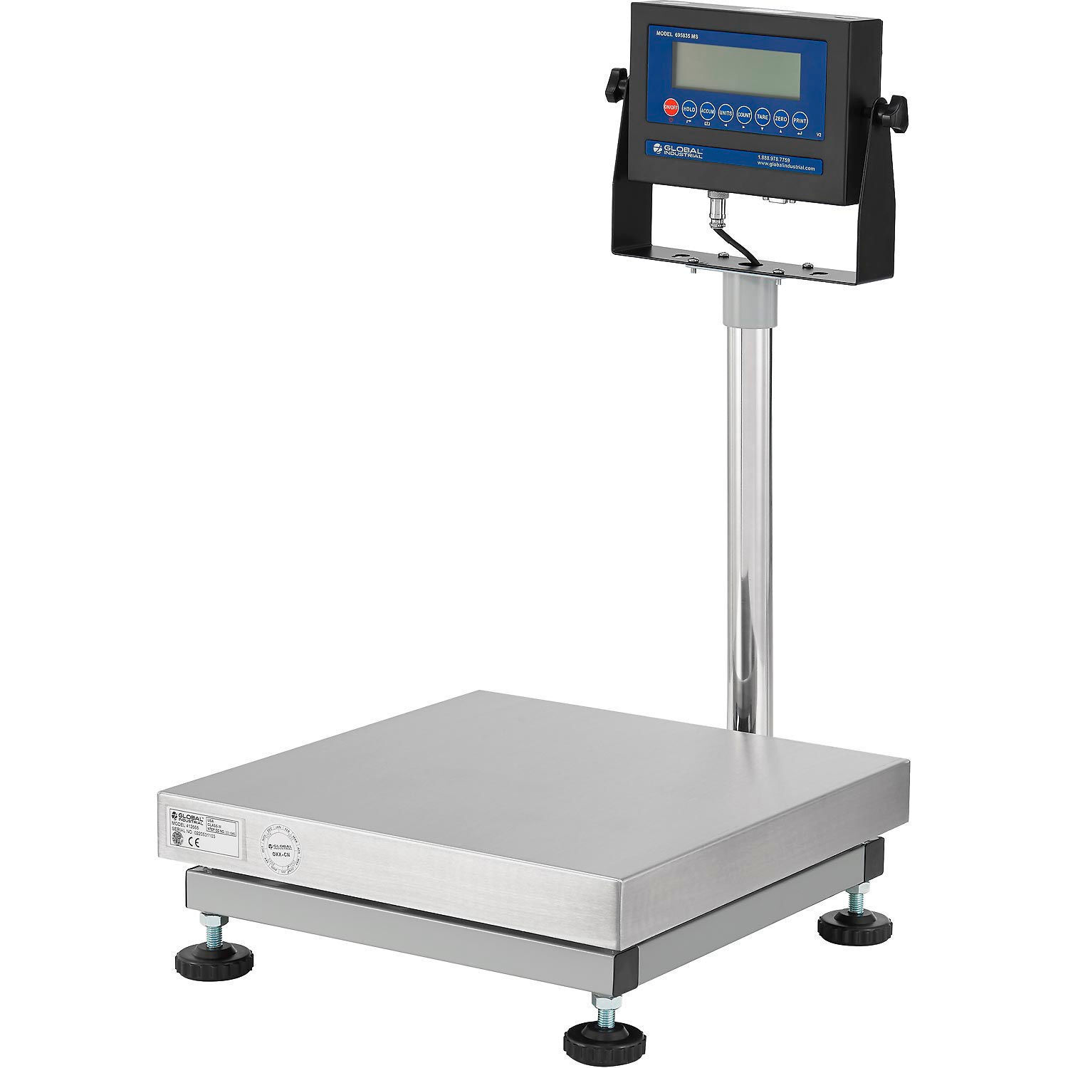 Global Industrial NTEP Bench Scale with LCD Display 300 lb x 0.5 lb