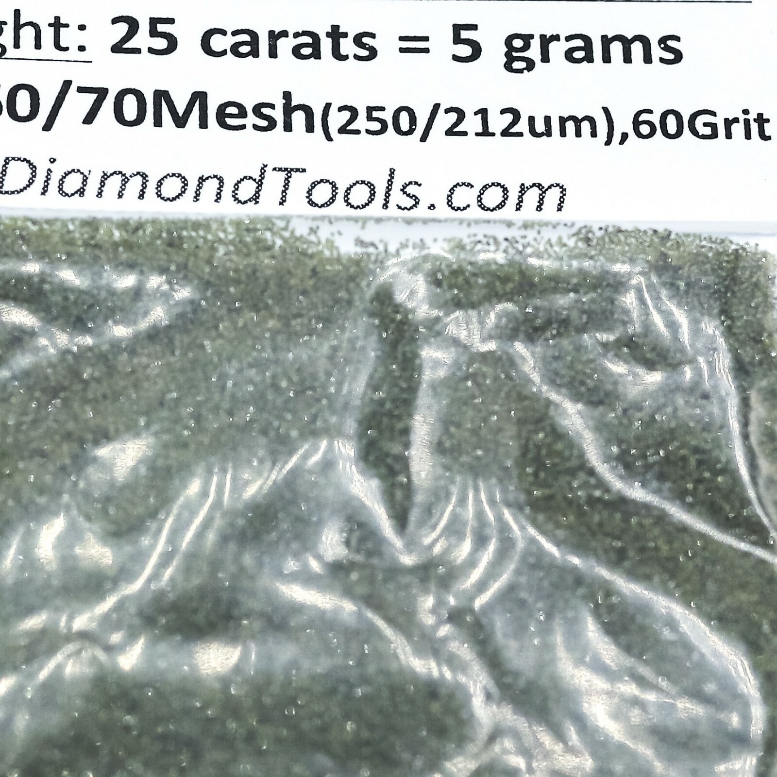 TechDiamondTools Diamond Powder 60 Grit 250-212 Microns, 25 cts = 5 Grams