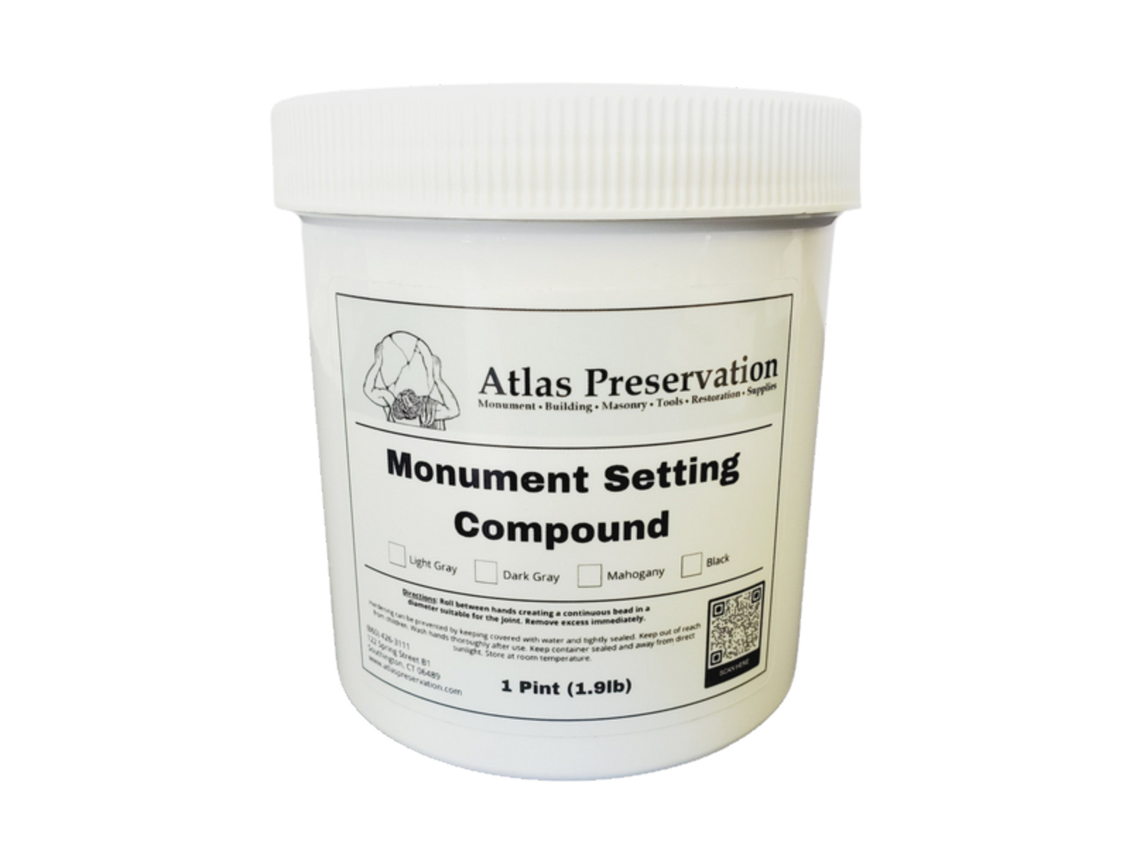 Monument Setting Compound – Light Gray Pint