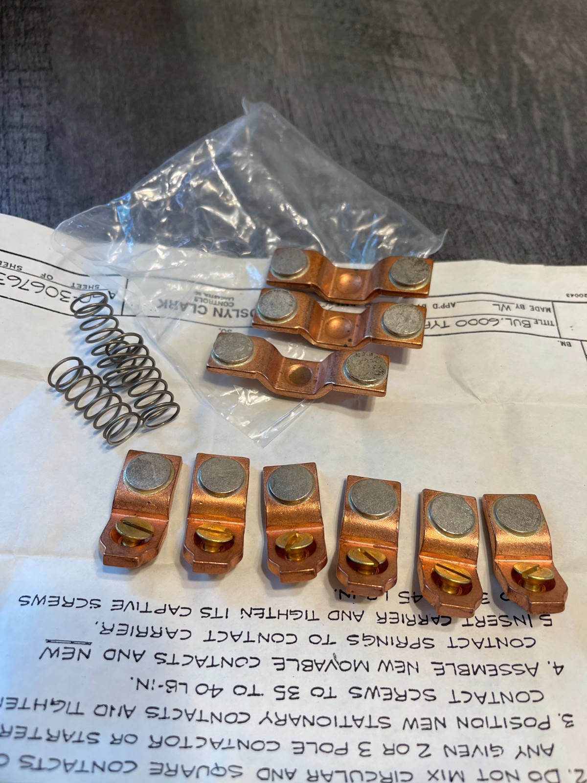 NEW JOSLYN CLARK KTM33-1 CONTACT KIT KTM331