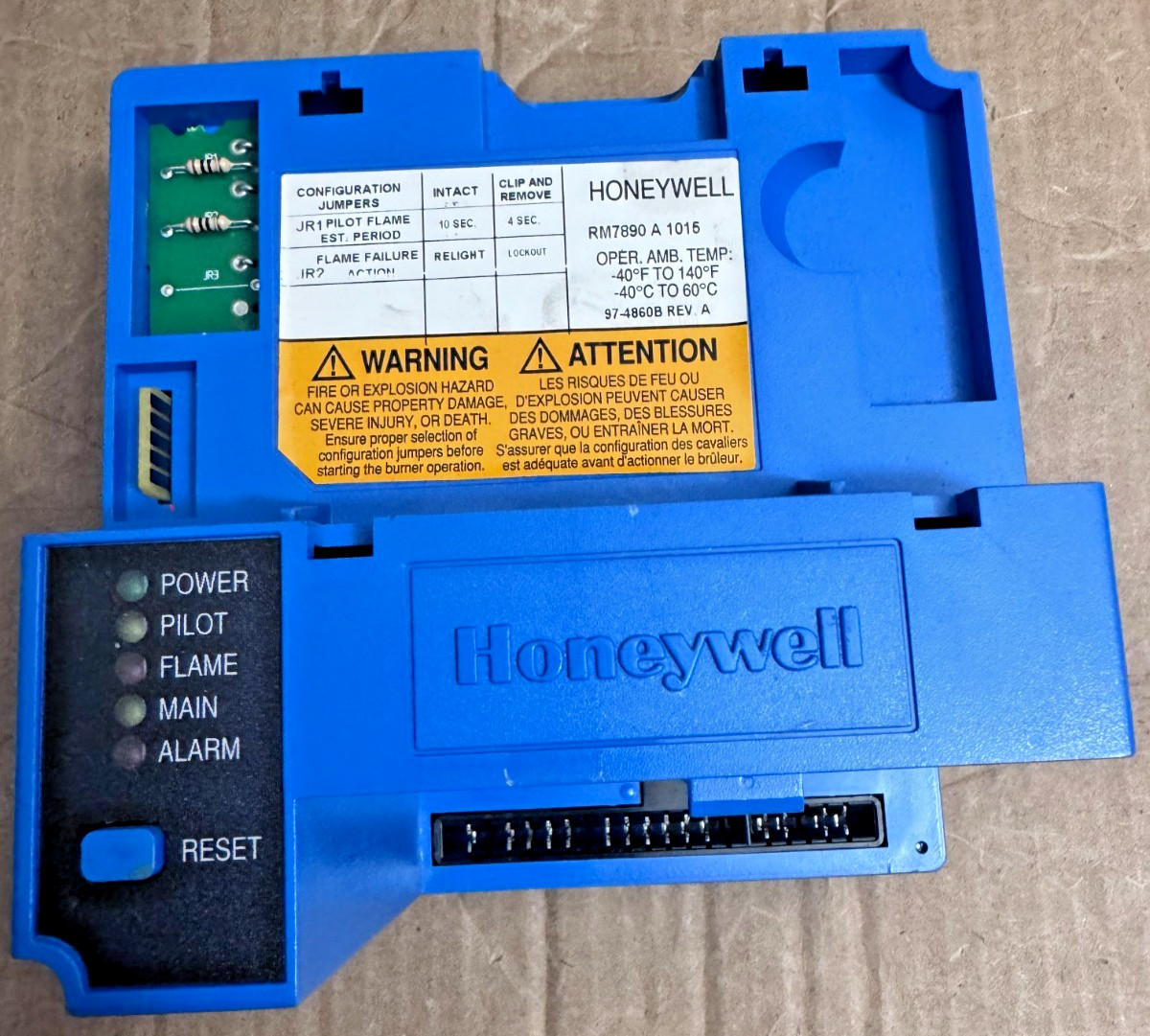 Honeywell RM7890A1015 Automatic Programming Burner Control