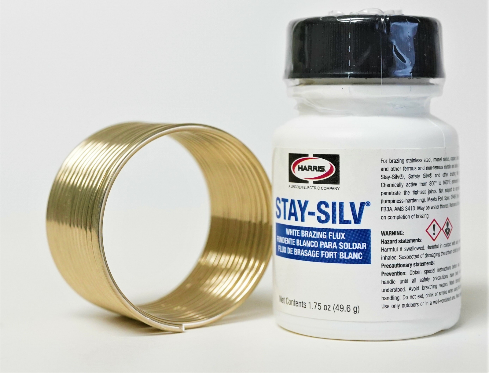 56KPOP Harris Safety-Silv 56 56% Silver Solder Brazing Alloy 1 Troy Ounce w/Flux