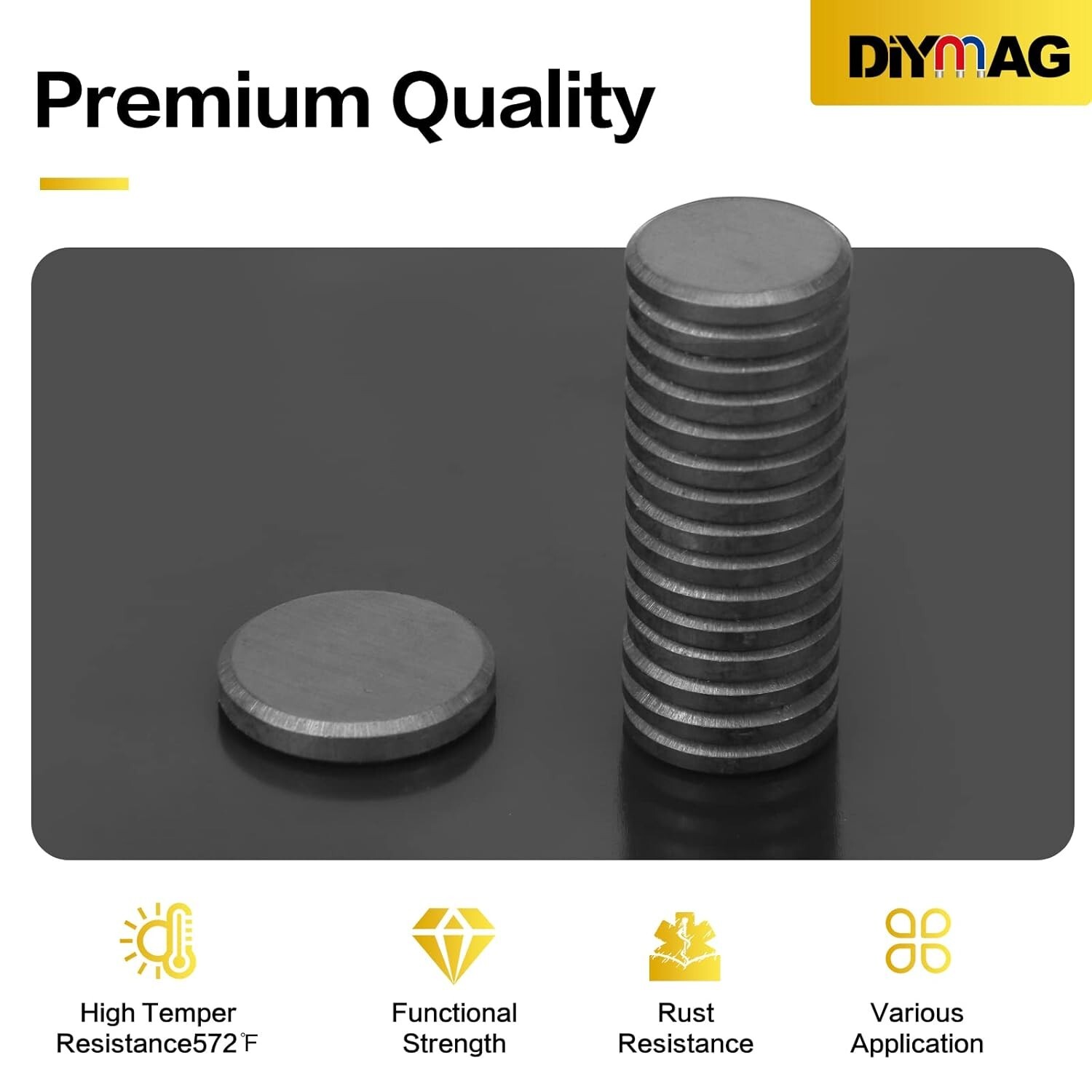 20/40/90Pcs Strong Magnets for Crafts with Adhesive Backing,Ceramic Magnet
