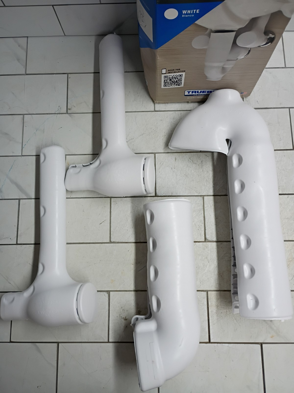 2pk TrueBro Lav Guard2 102 E-Z Fast Fit Undersink Piping Covers Open Box.