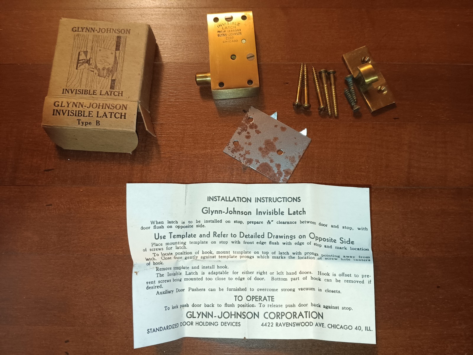New Old Stock – Glynn-Johnson Invisible Latch Type B