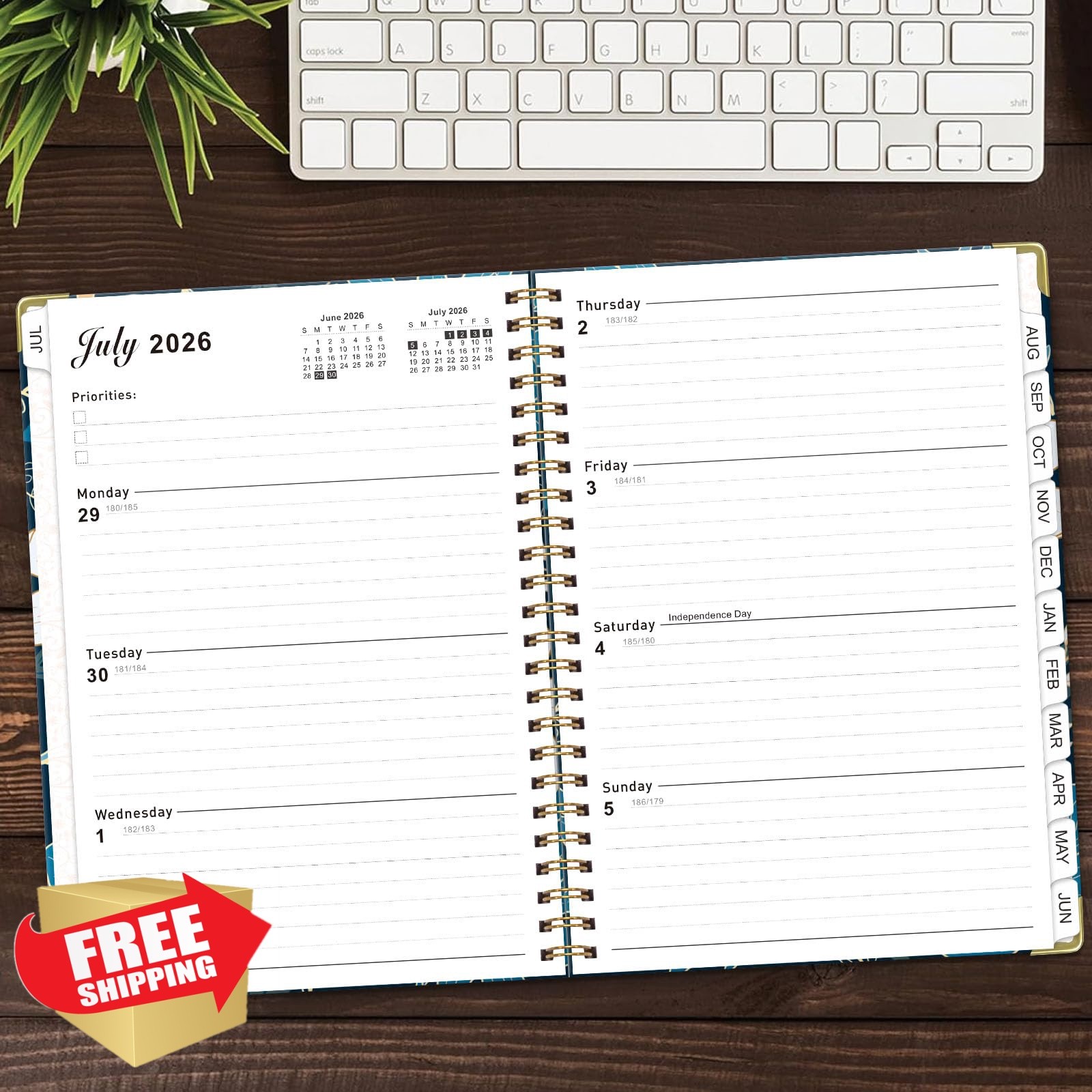 Dayvorax 2026-2027 Academic Planner Navy Bloom