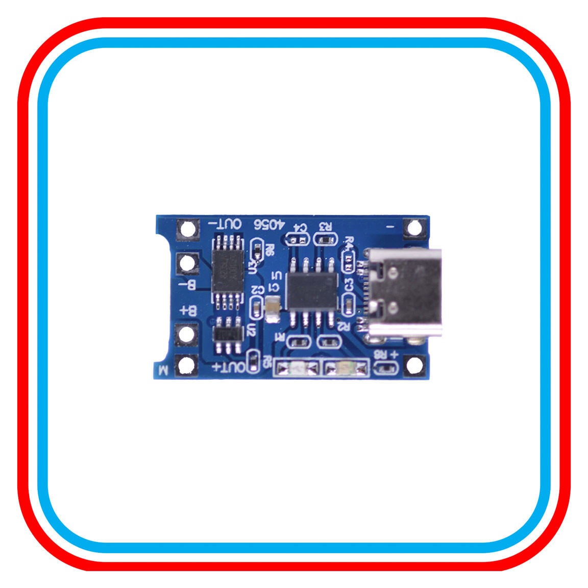Type-C USB 5V 1A 18650 TP4056 Lithium Battery Charging Board Charger US