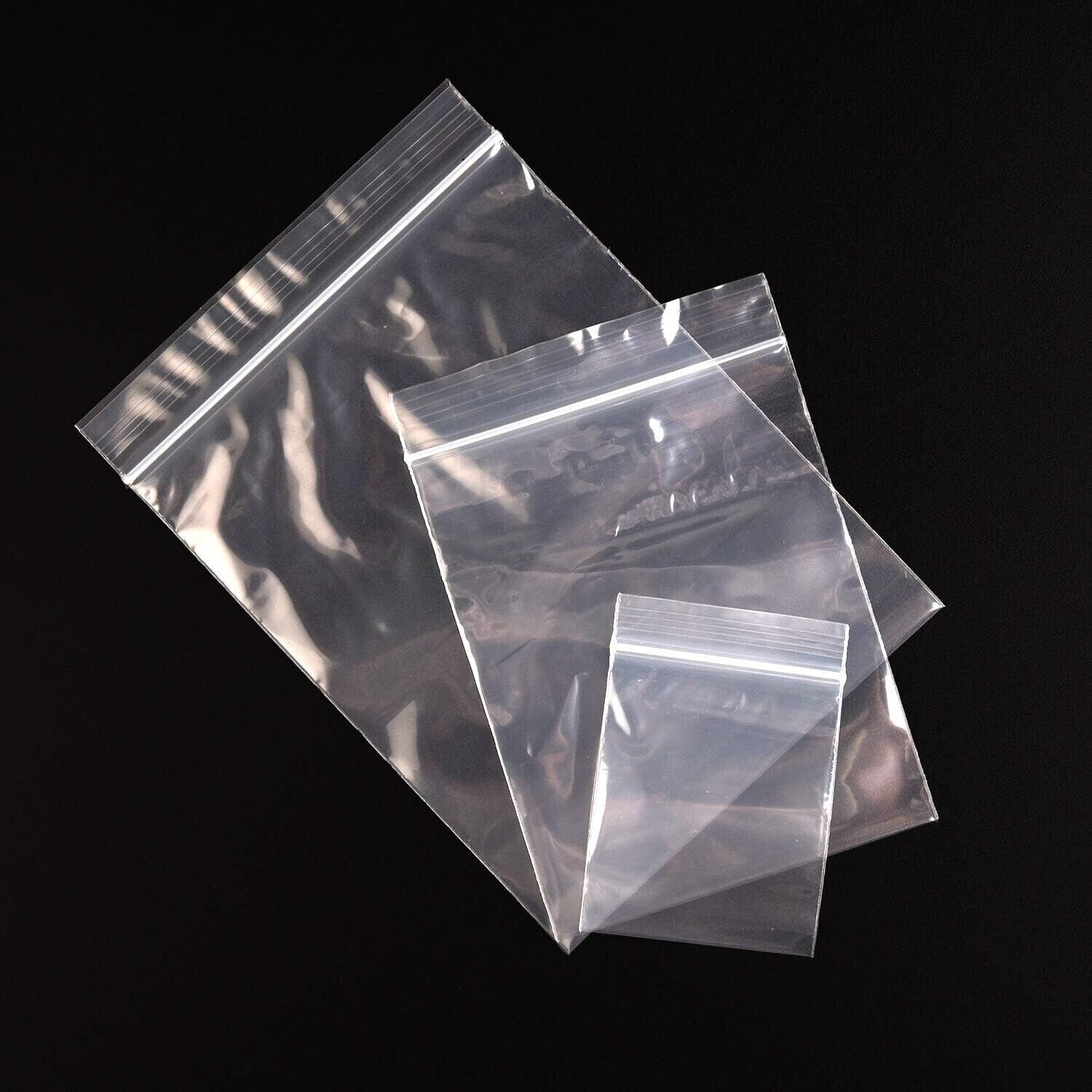 HEAVY DUTY 4 Mil Clear Zipper Seal Bags Reclosable Plastic Jewelry 4Mil Bag