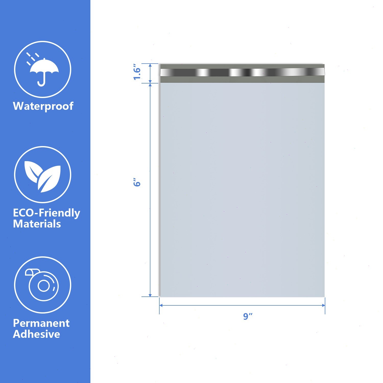 Poly Mailers Shipping Bags – 6×9 7.5×10.5 9×12 10×13 12×15.5 14×17 19×24 24×24