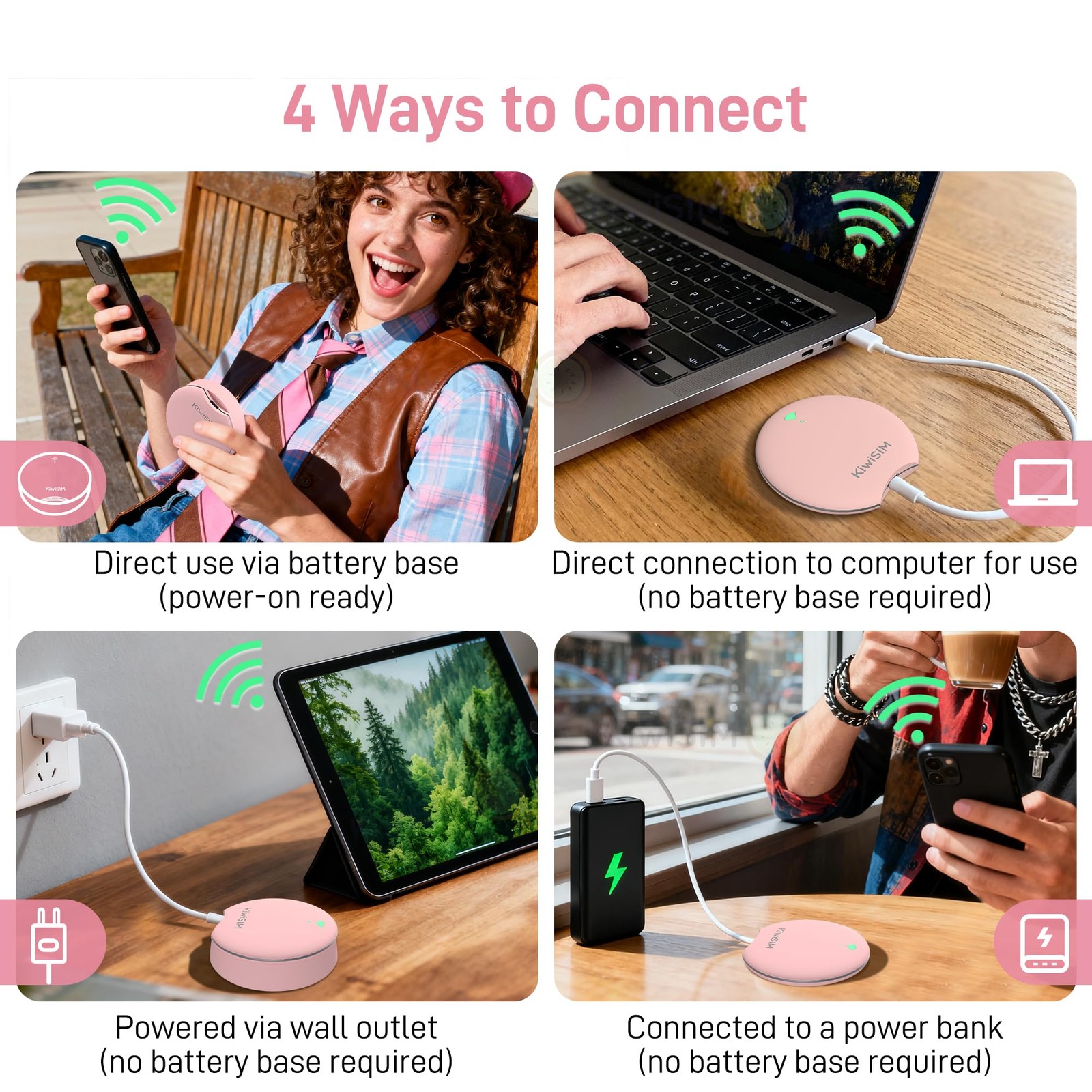 WiFi 6 Mobile Hotspot – 24GB 30-Day US Data Support for 3 Network