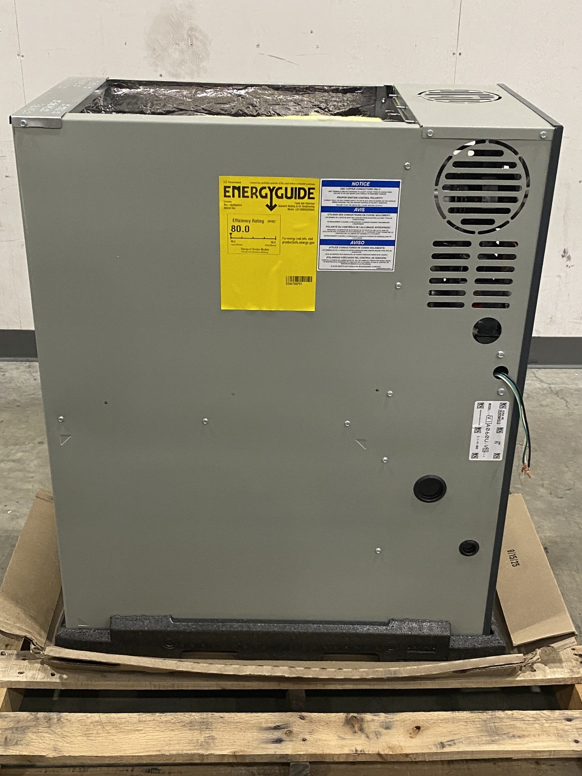 Trane 60K 80% Gas Furnace Upflow/Horiz 14.5” W L8V1A060U3VSBA