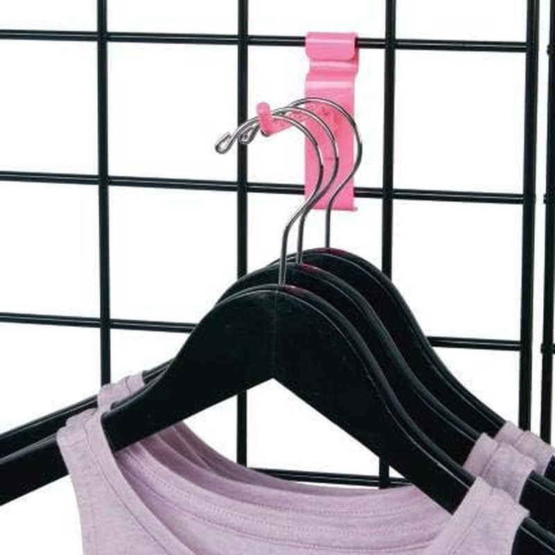 6 Inch Hot Pink Gridwall Hooks – Pack of 50 Sturdy and Durable Grid Wall Accesso