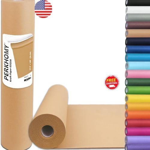 17.5″ x 1200” Brown Kraft Paper 50 lb Basis Thick Roll Packaging Shipping NEW**