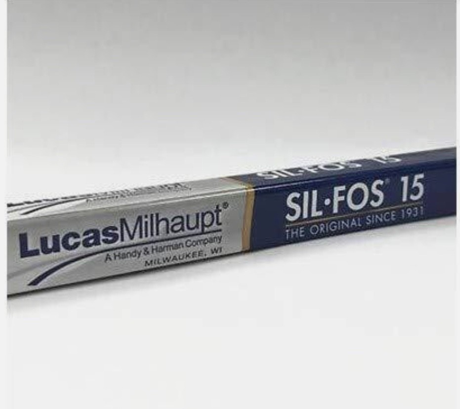 Lucas Milhaupt Sil-Fos 15 15% Silver Brazing Alloy Rods HVAC Grade 1LB 28 Rods