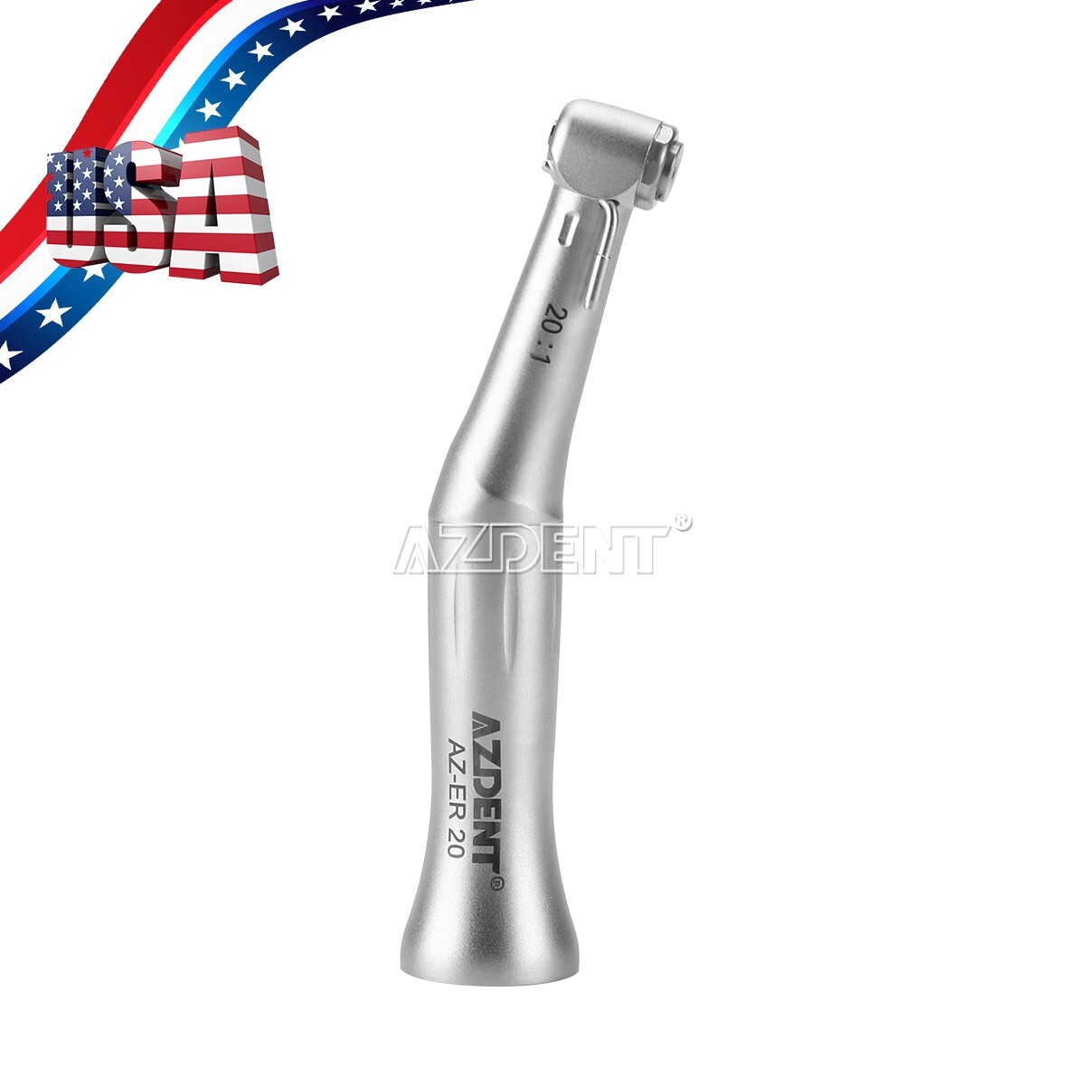 AZDENT Dental Implant 20:1 Reduction Contra Angle Push Button Surgical Handpiece