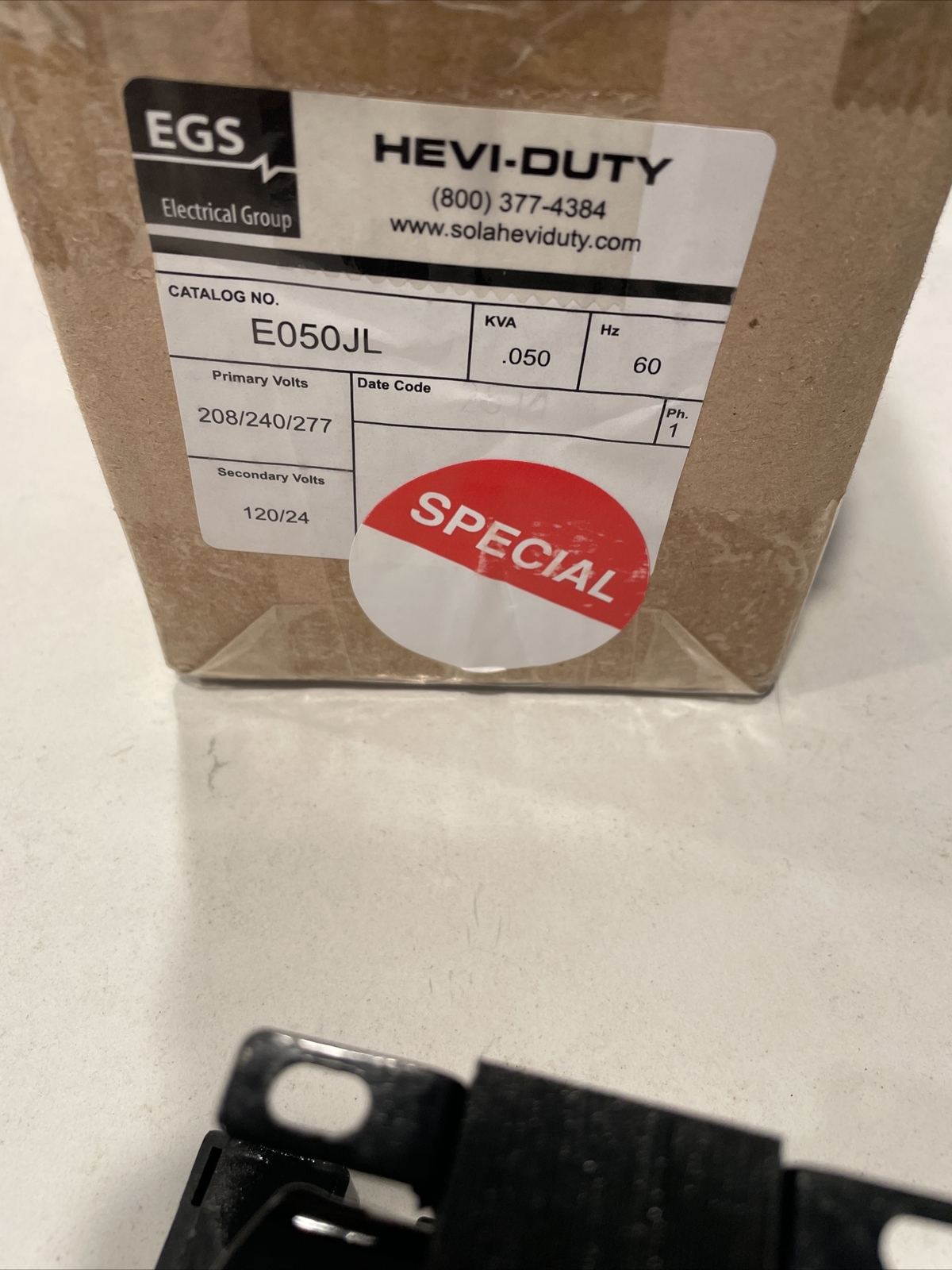 New EGS E050JL Class 105 Industrial Control Transformer Hevi-Duty 208/240/277
