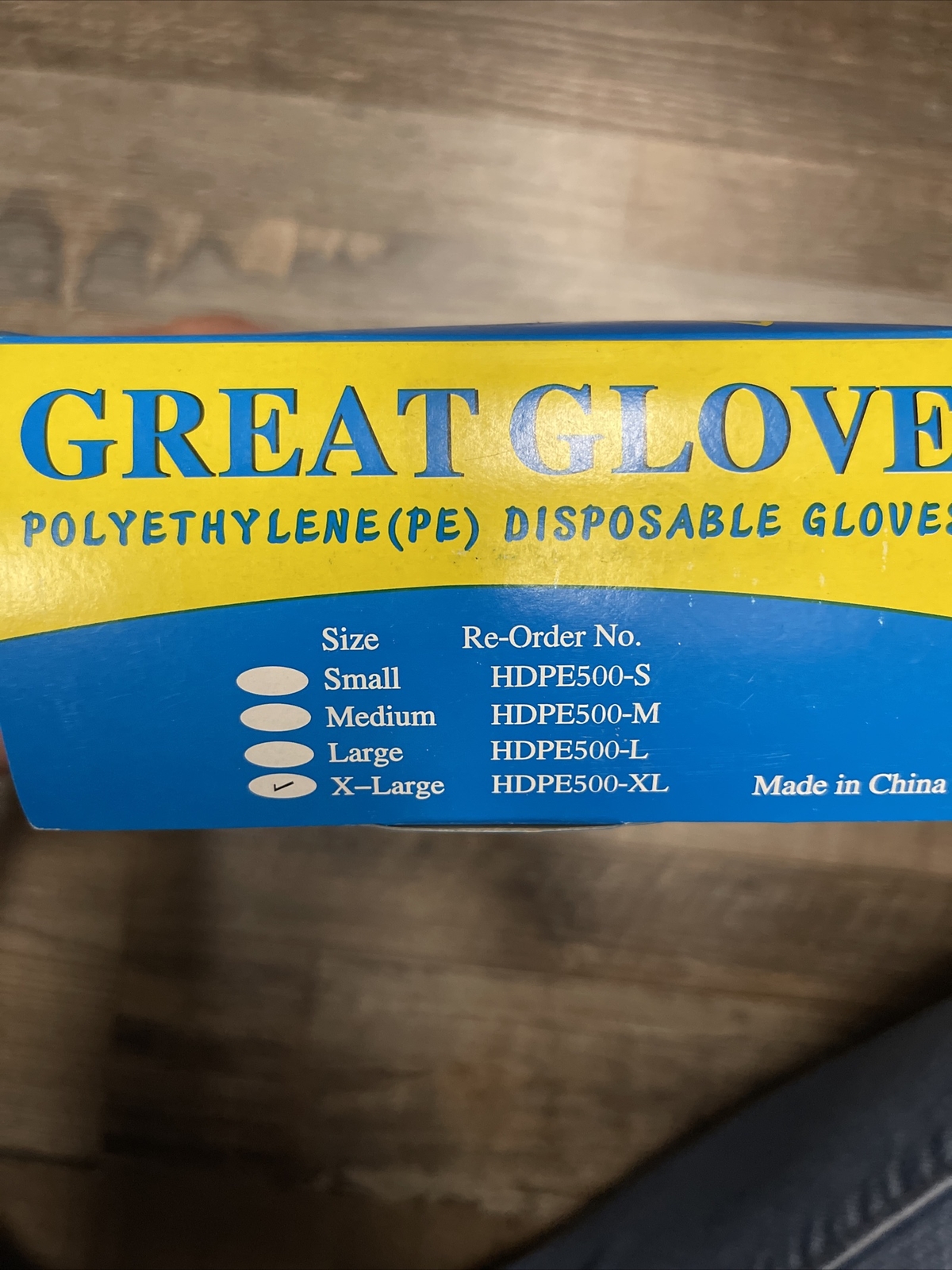 Great Gloves Polyethylene Gloves (PE) XL Disposable Food Grade 10,000 PCS