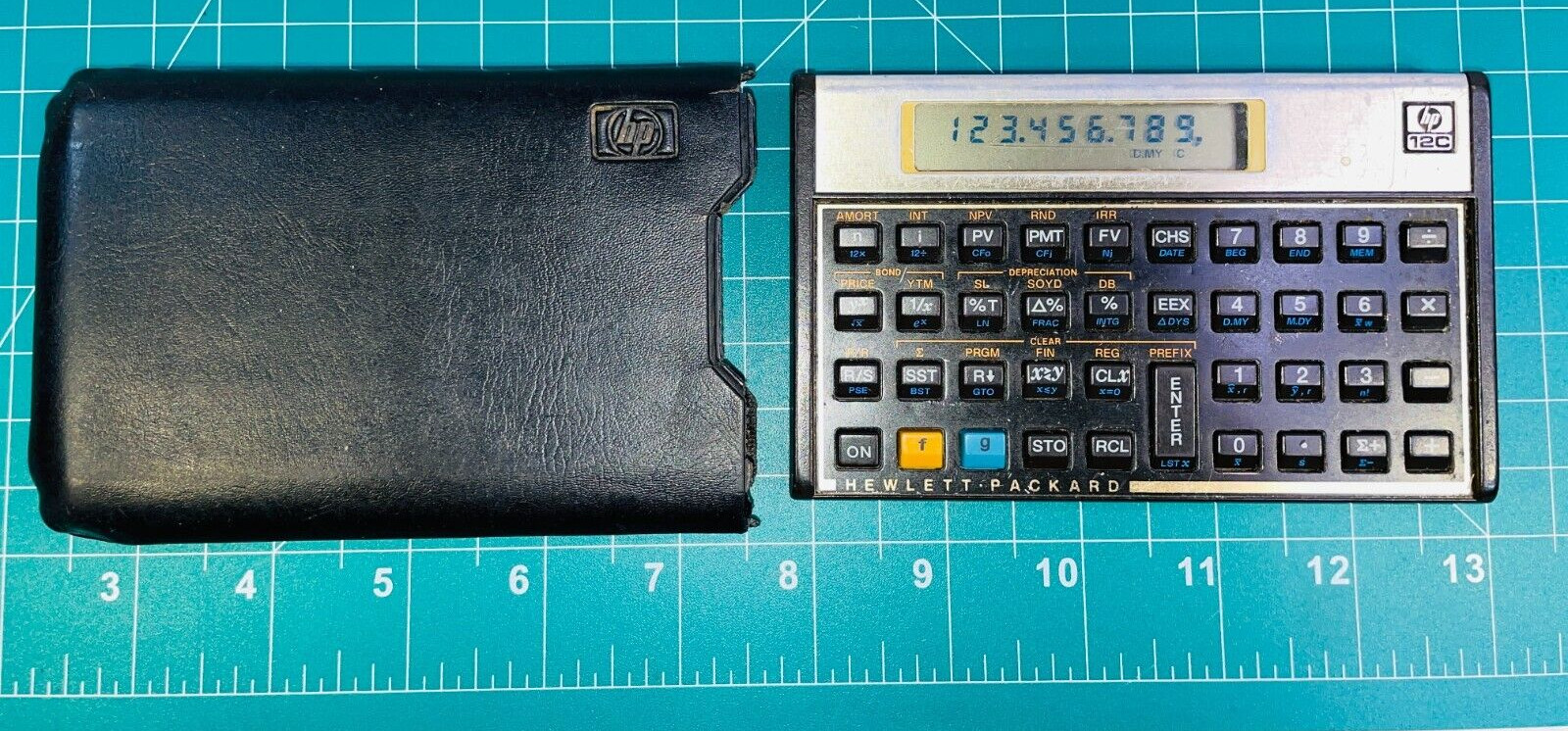 Vintage HP 12C Financial Calculator Original Cover Made in Malaysia Tested