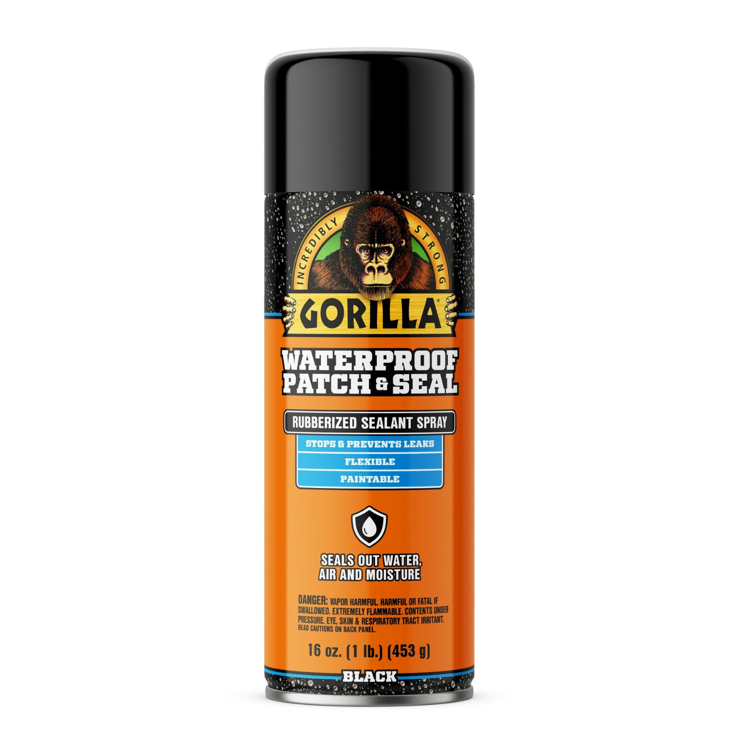 (3 Pack) Gorilla Waterproof Seal Spray 16 oz Rubber Coating Leak Repair Spray