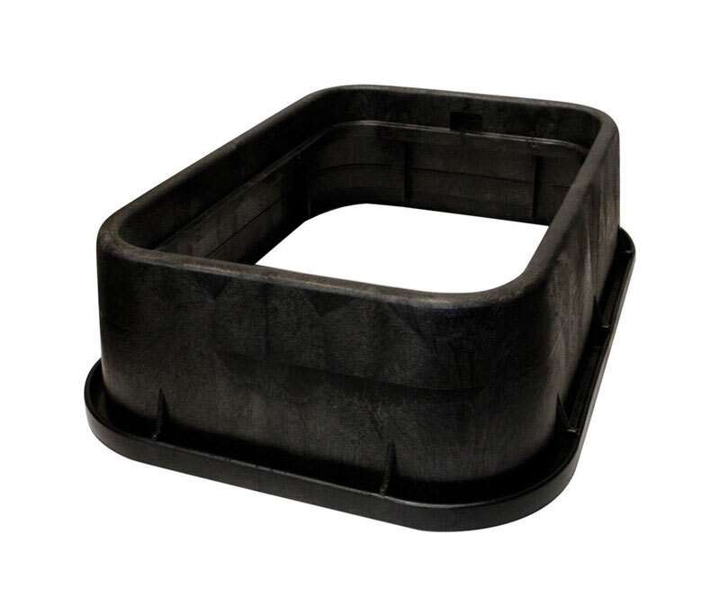NDS 117-6 UV Stabilizers Black Jumbo Valve Box Extension 13 x 20 x 6 in.