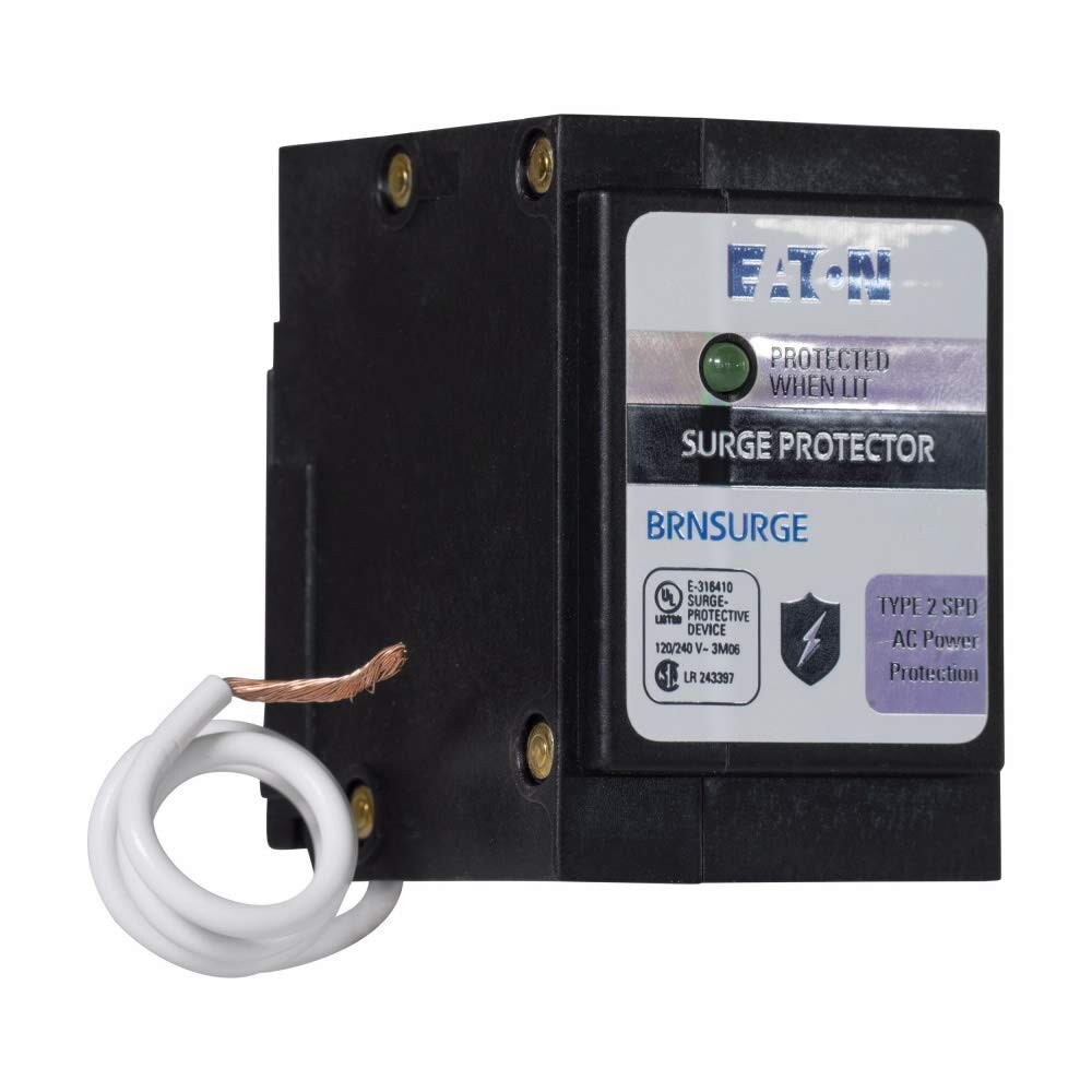 Eaton BRNSURGE Type BR Whole-Panel Circuit Breaker Surge Protective Device Black
