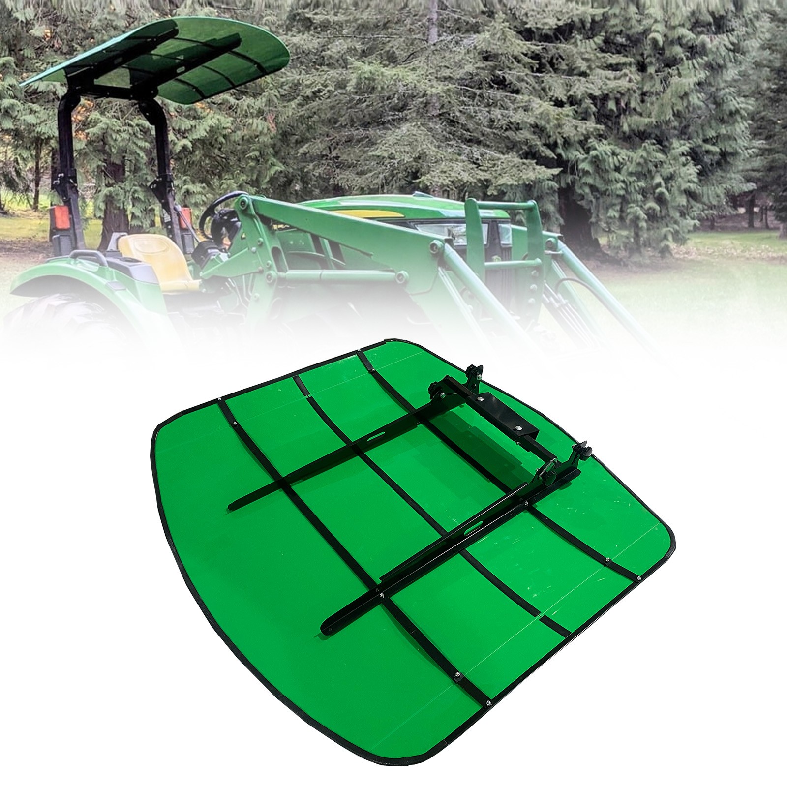 Tuff Top Tractor Canopy 52″ X 52″ For John Deere 2″ x 2″ or 2″ x 3″ ROPS Green