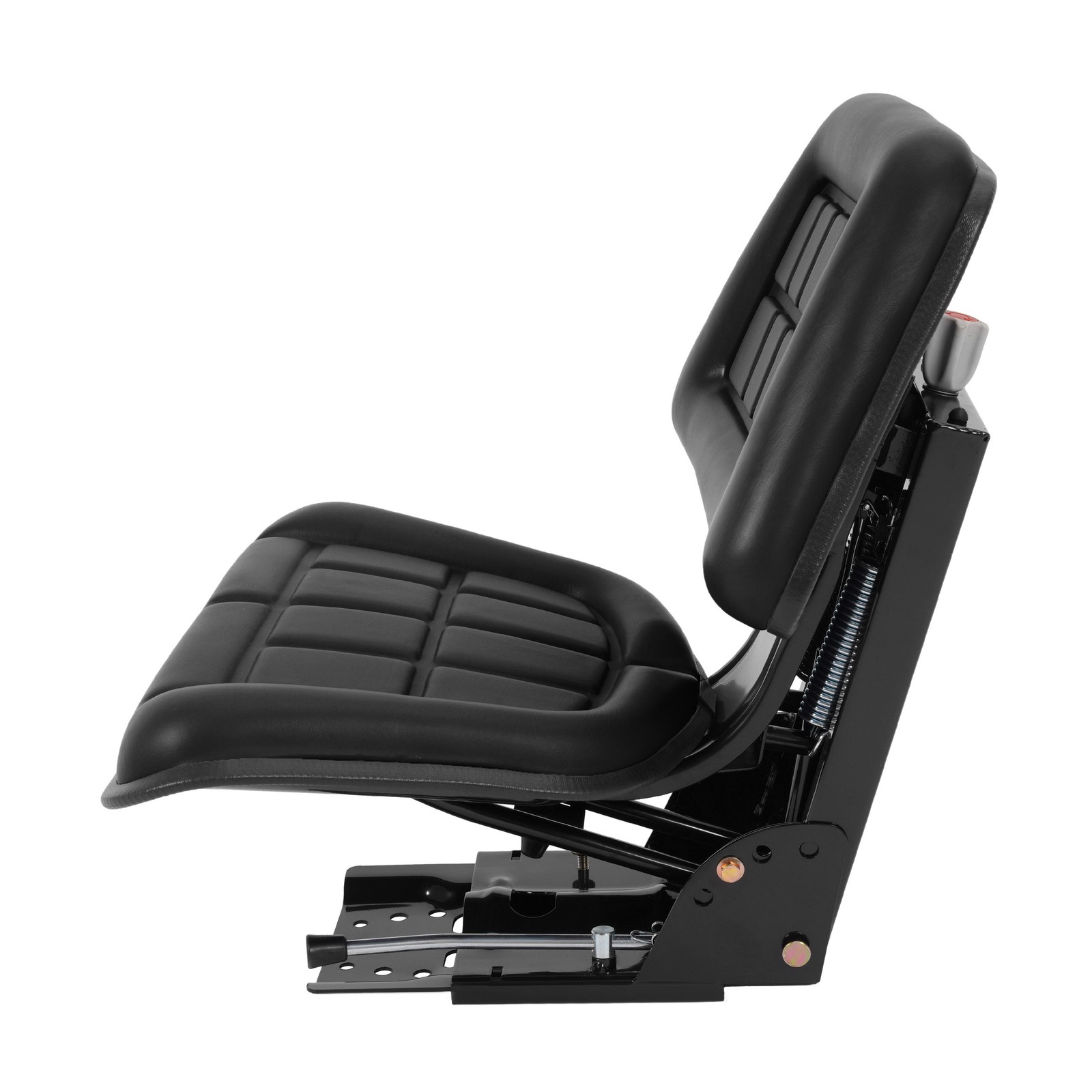 Black Universal Suspension Tractor Seat For John Deere Massey Ferguson Ford