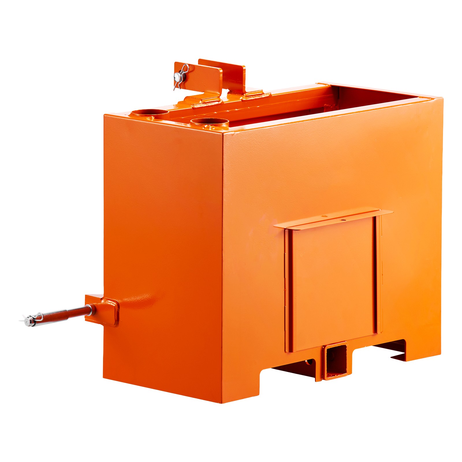 Ballast Box 3 Point Category 1 Tractor Quick Tach Hitch Counterweight Orange