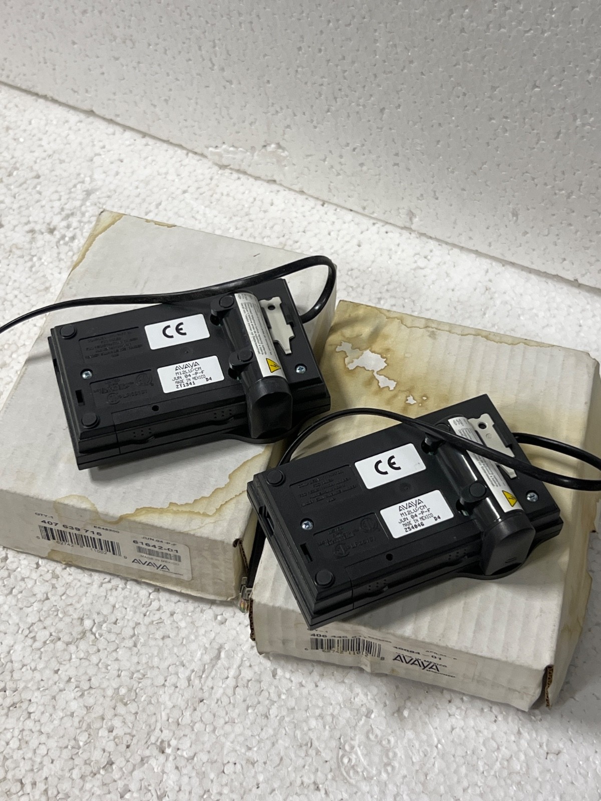 (Lot 2 Pcs) Avaya M12LU/CM Modular Headset Adapter