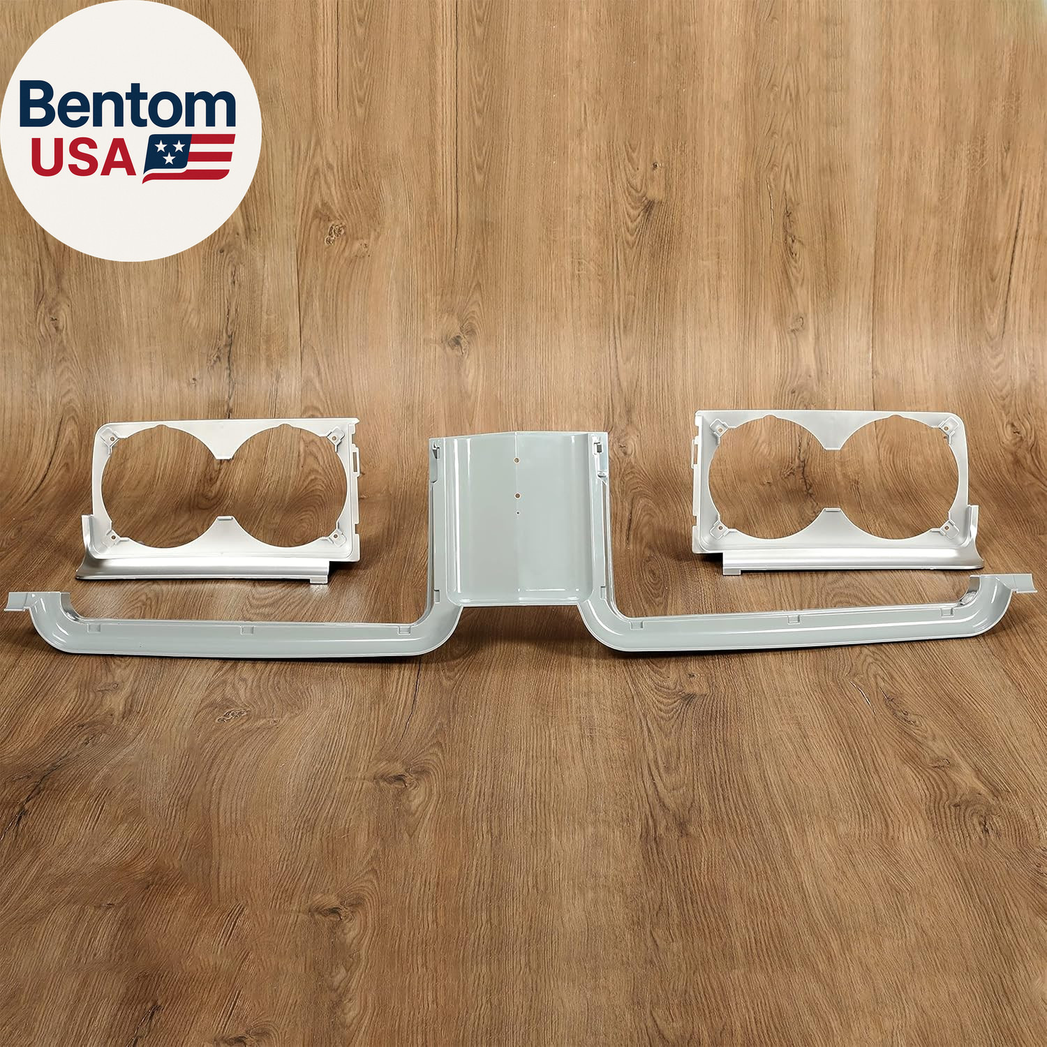 Grille Center Stone Shield + Headlamp Housing Compatible with 1971-1972 Oldsmobi