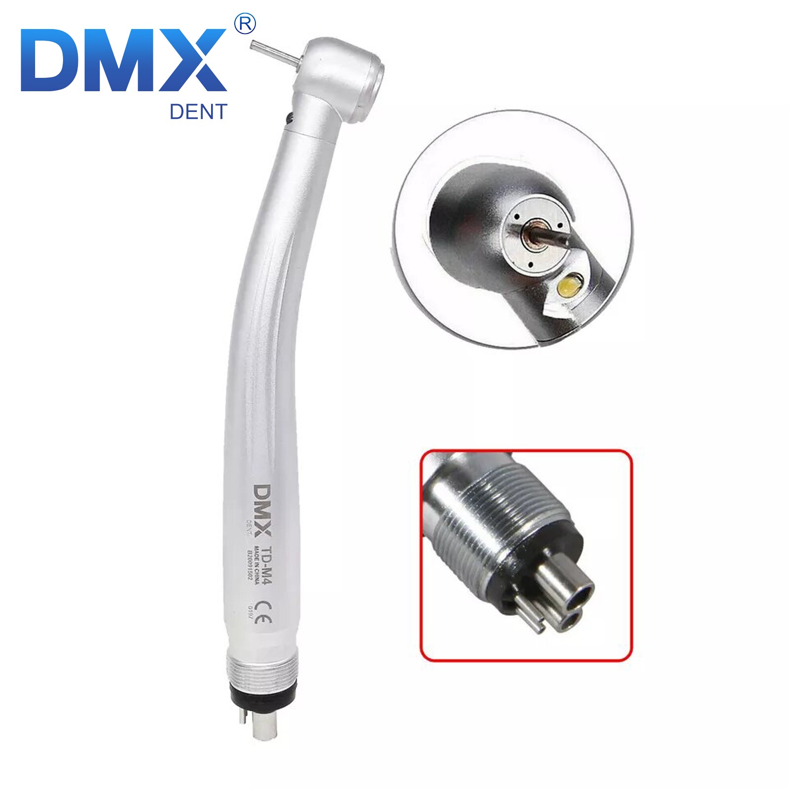 KAVO Style Dental Fiber Optic High Speed Turbine Handpiece LED E-generator 4Hole