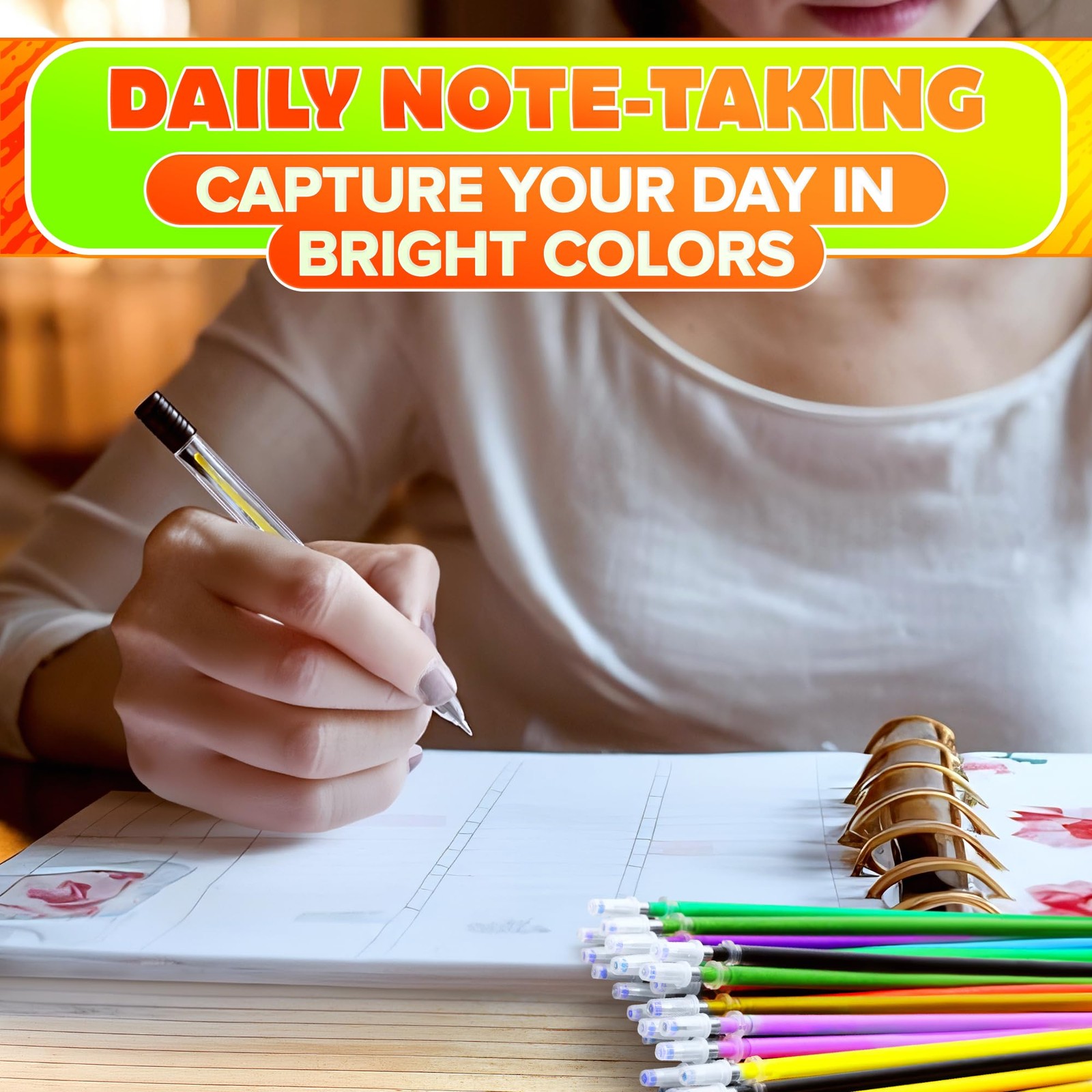120 Pcs Assorted Glitter Gel Pen Refills 120 Count (Pack of 1), Colors May