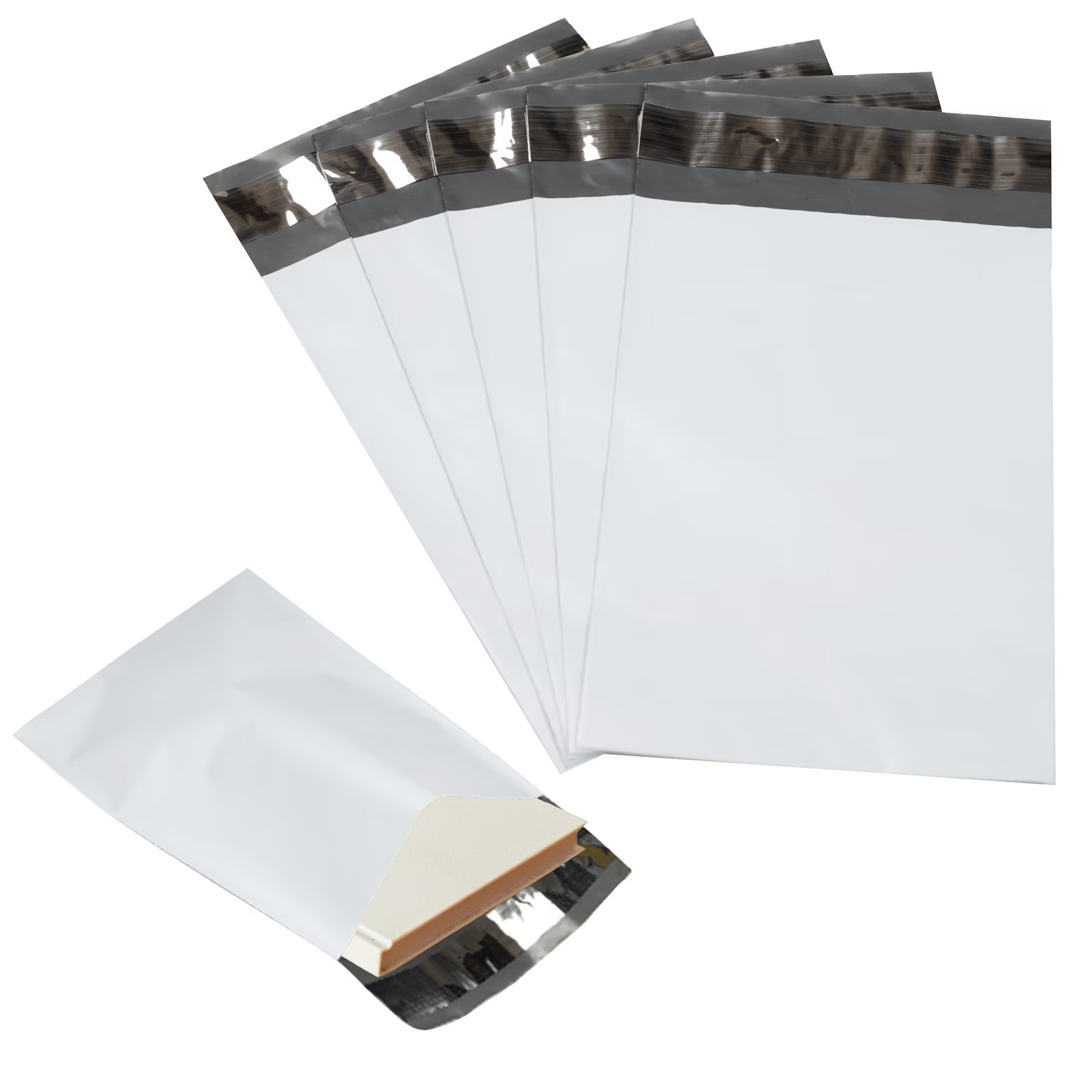 6″ x 9″ Poly Mailers White Envelopes Self Sealing Plastic Mailing Bags Size 6×9