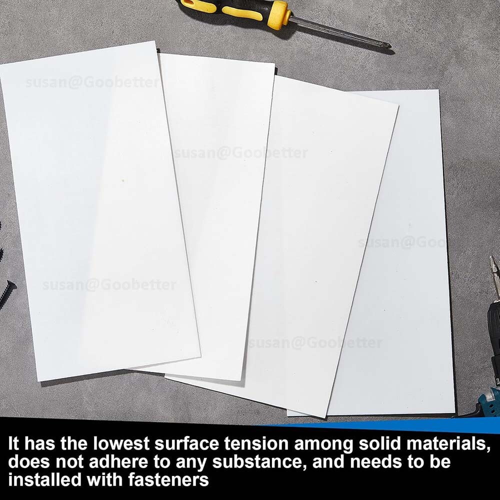 PTFE White Sheet 0.3mm – 30mm Thickness Various Rectangular & Square Strip sizes
