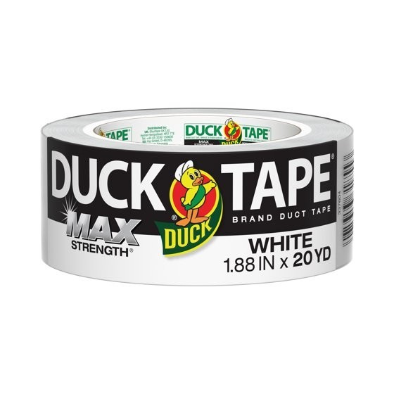 2 pack Duck Max Strength Brand Duct Tape, 1.88 in. x 20 yd., White