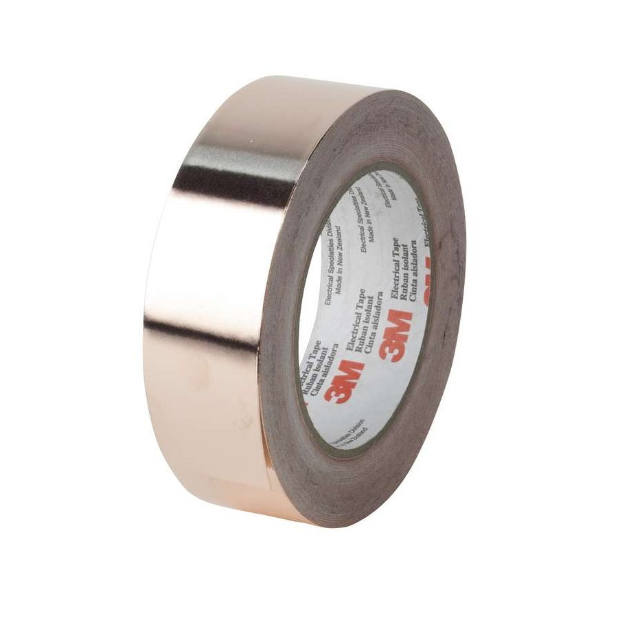3M 1194 Copper Foil Shielding Tape, 1″ x 36 yd, Nonconductive Acrylic, 1 Roll