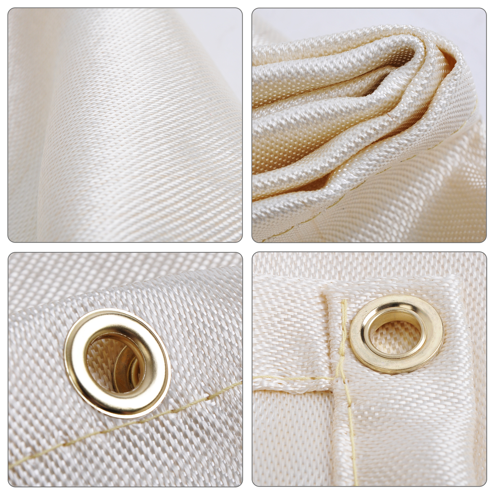 Welding Blanket | 4′ x 6′ Fire Flame Retardant Fiberglass Safety Shield Grommets
