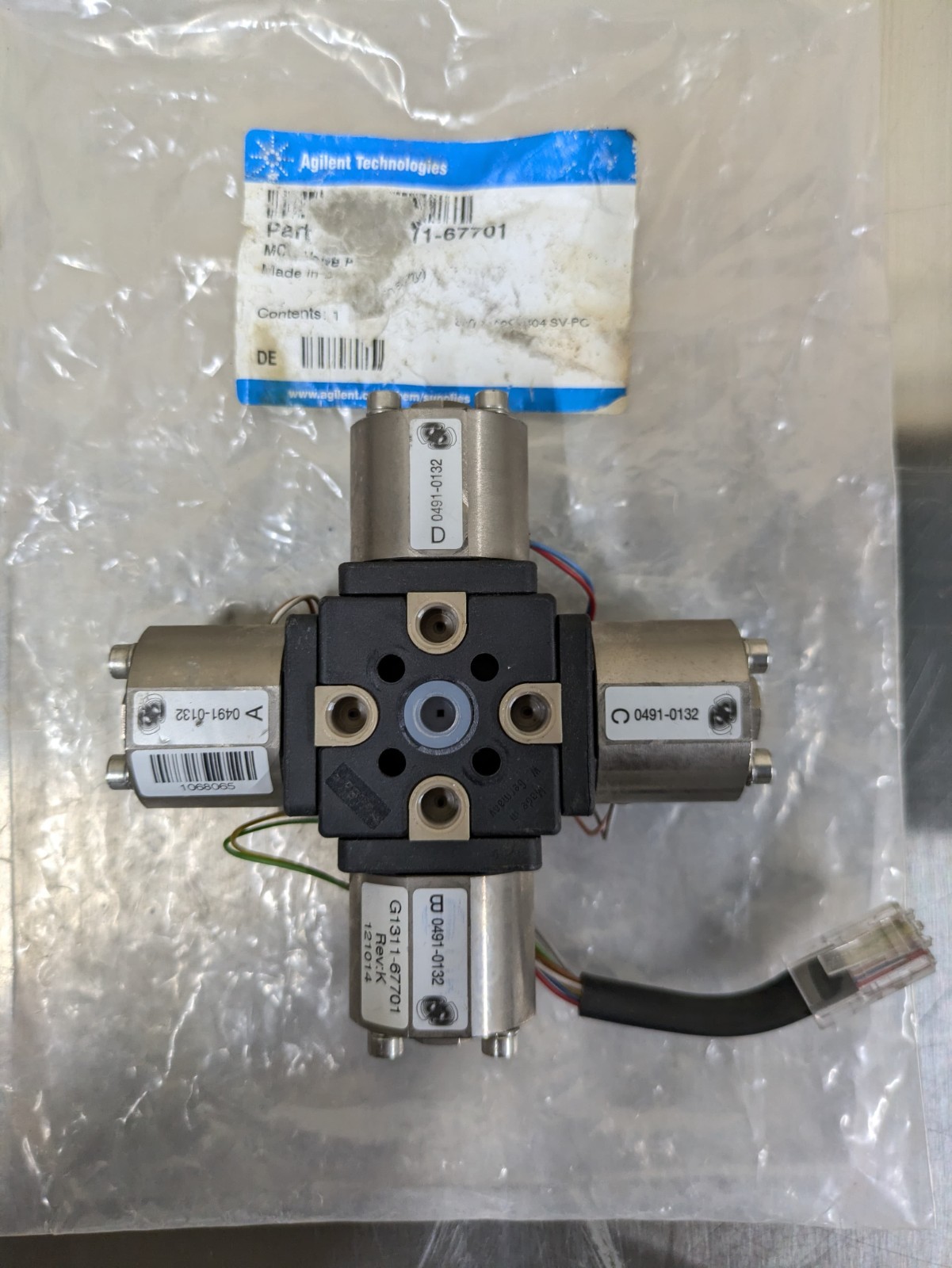 Agilent G1311-67701 MCGV Valve Assembly – Quaternary Pump – 1100/1200 HPLC