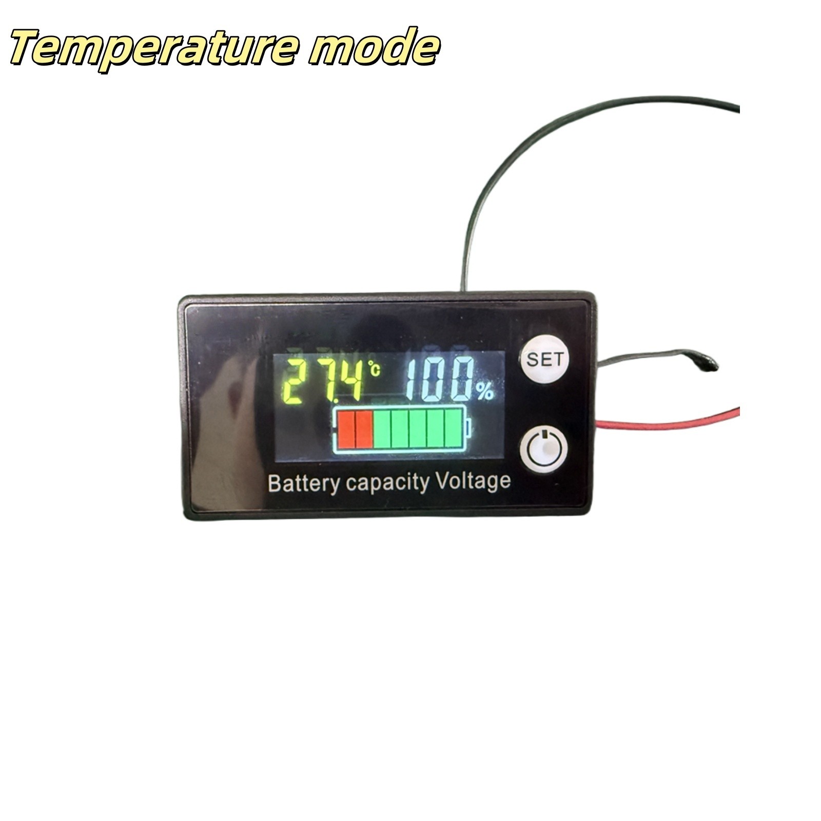 Battery Monitor Meter With LCD Display 12v 24v 36v 48v 60v 72v For Marine Boat