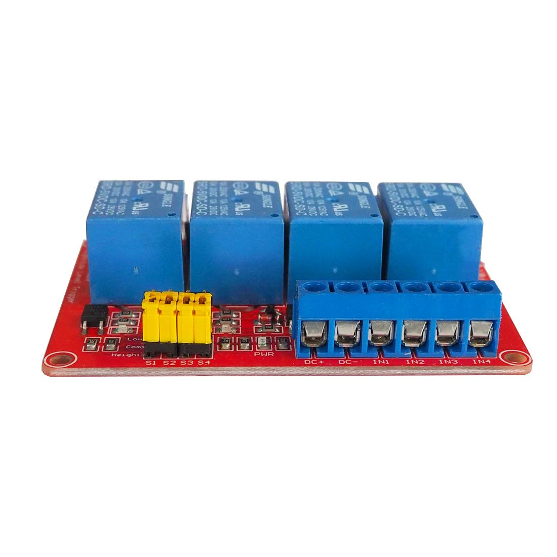 4 Channel 5V Relay Module with Optocoupler Isolation Support High and Low Lev…
