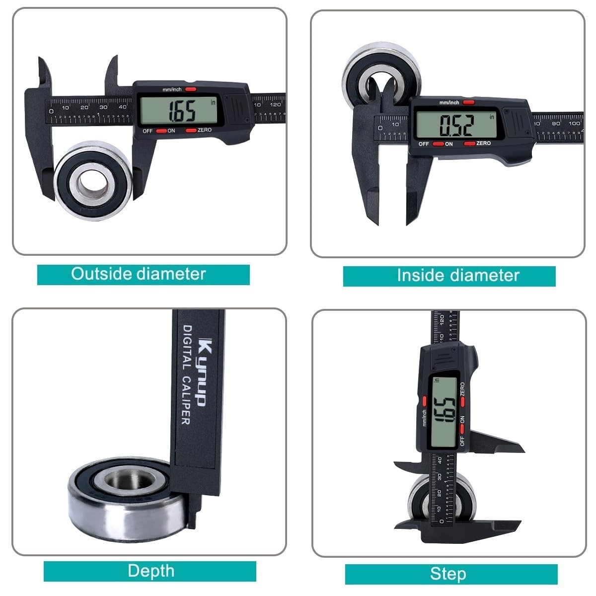 06 Inch Digital Caliper Measuring Tool Electronic Micrometer LCD AutoOff