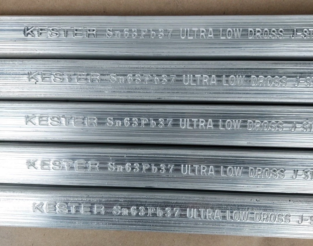5 Kester Sn63Pb37 Bars Sn63Pb37 Ultra Low Dross J-STD-006C 1.66 LB Each 8.3 LBS